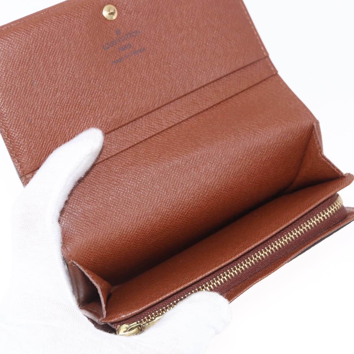 LOUIS VUITTON Porte Monnaie Billets Tresor Wallet M61730 LV Auth am12591V