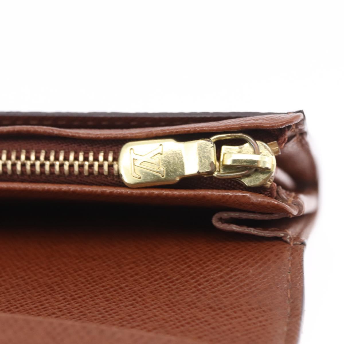 LOUIS VUITTON Porte Monnaie Billets Tresor Wallet M61730 LV Auth am12591V