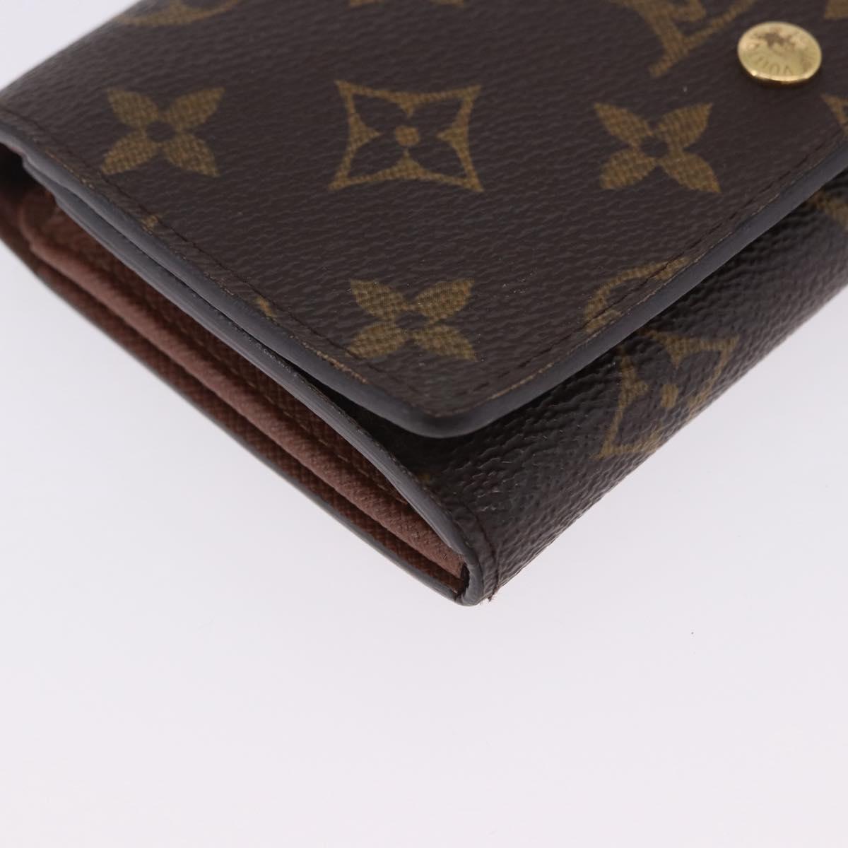 LOUIS VUITTON Porte Monnaie Billets Tresor Wallet M61730 LV Auth am12591V