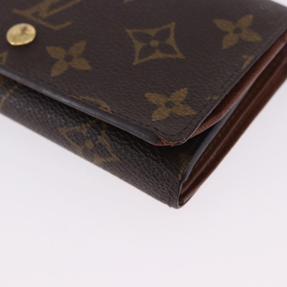 LOUIS VUITTON Porte Monnaie Billets Tresor Wallet M61730 LV Auth am12591V