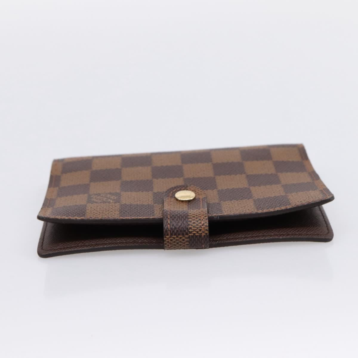 LOUIS VUITTON Damier Ebene Agenda PM Day Planner Cover R20700 LV Auth am12595V