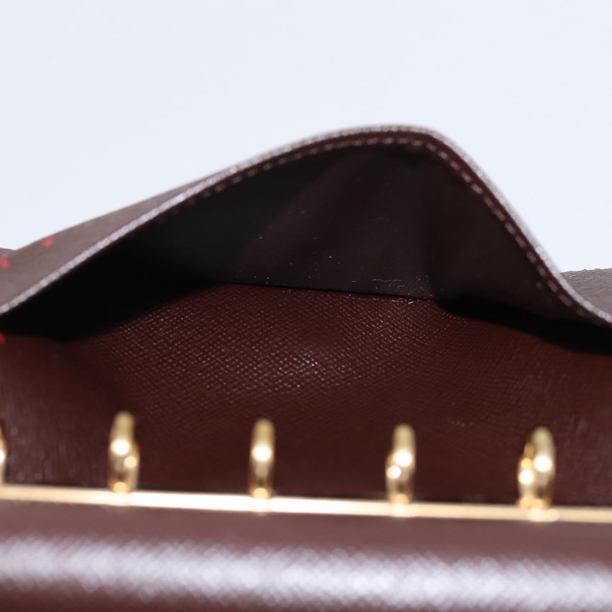 LOUIS VUITTON Damier Ebene Agenda PM Day Planner Cover R20700 LV Auth am12596V