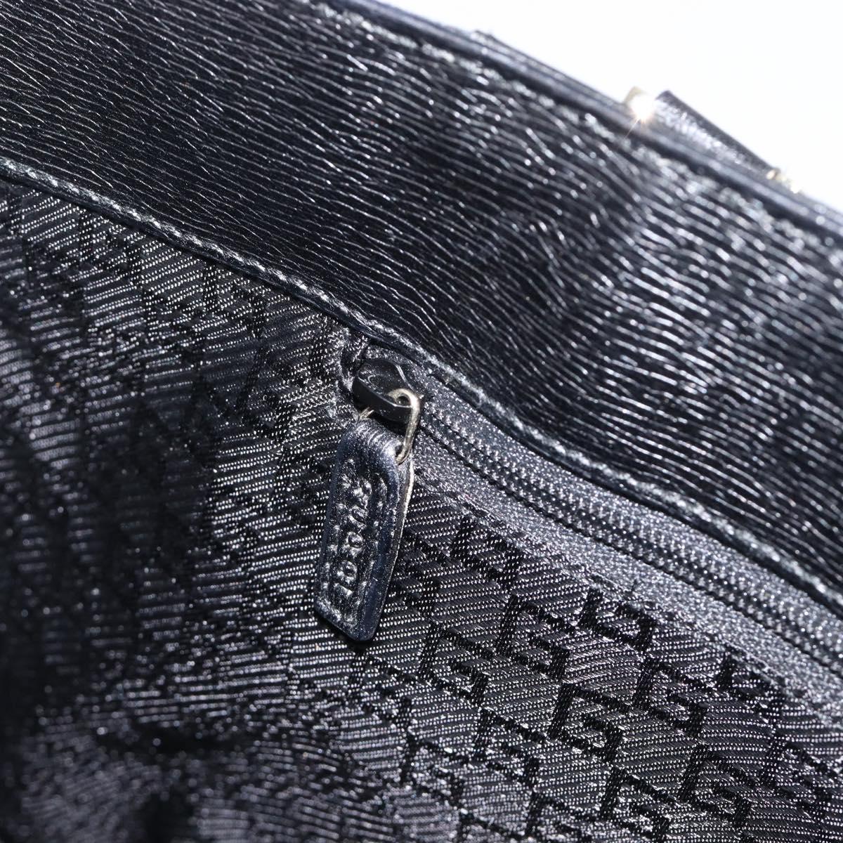 GUCCI G Tote Bag Leather Canvas Black Gold 002 1109 Auth am12610V