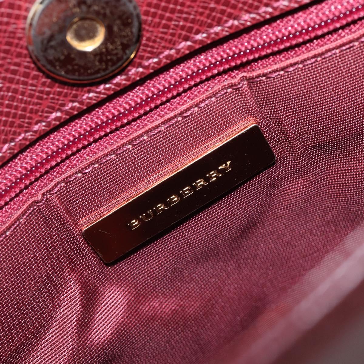BURBERRY Nova Check Shoulder Bag Canvas Beige Gold Auth am12612V