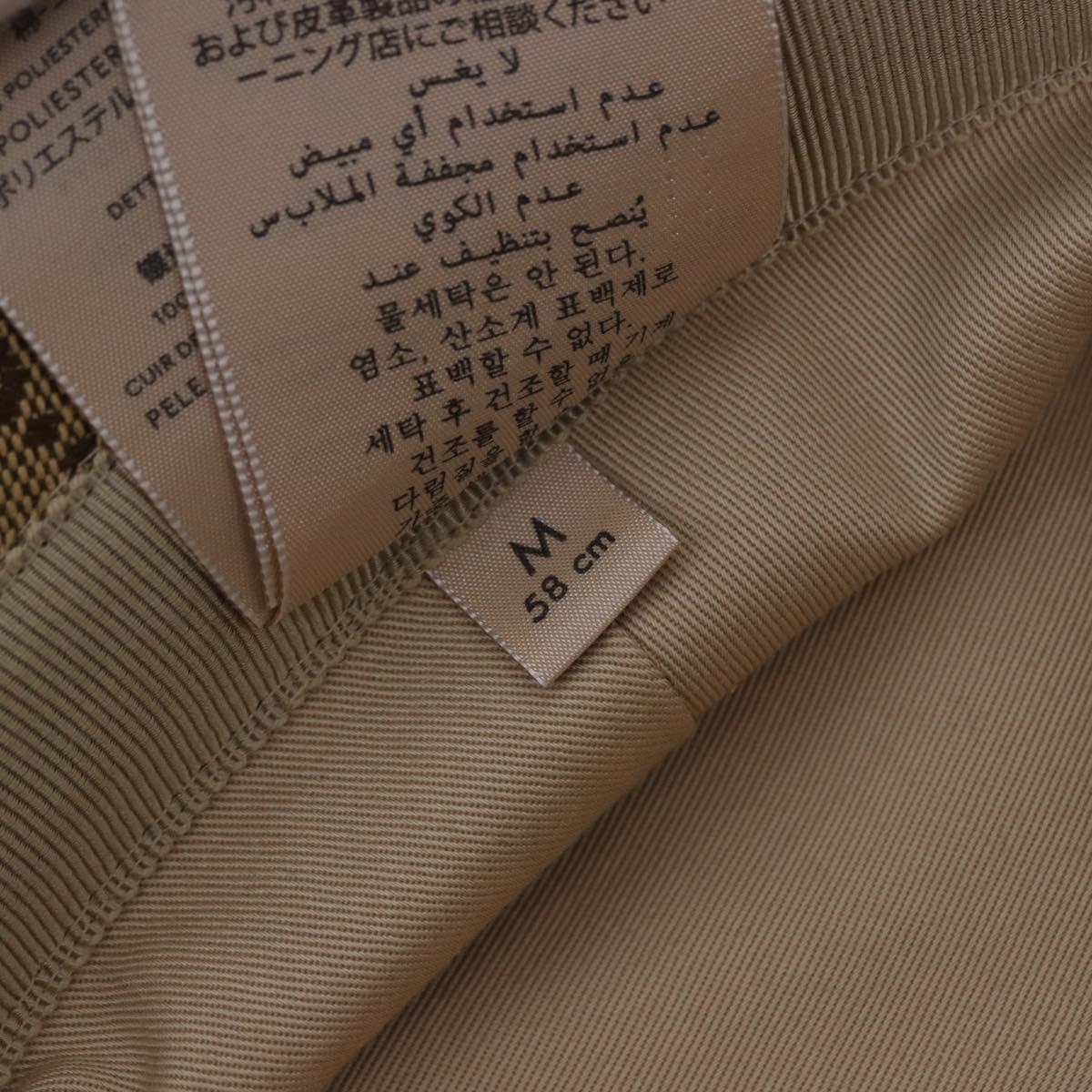 GUCCI GG Canvas GG Marmont Hat M Beige Auth am12614V