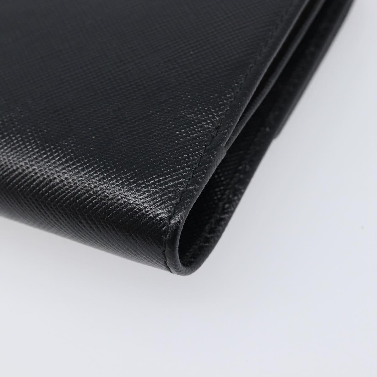 Salvatore Ferragamo Gancini Gamaguchi Compact Wallet Leather Black Auth am12650V