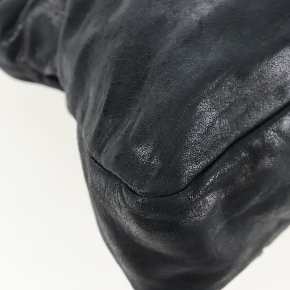 Balenciaga The First Hand Bag Leather 2way Black 103208 Auth am12679V