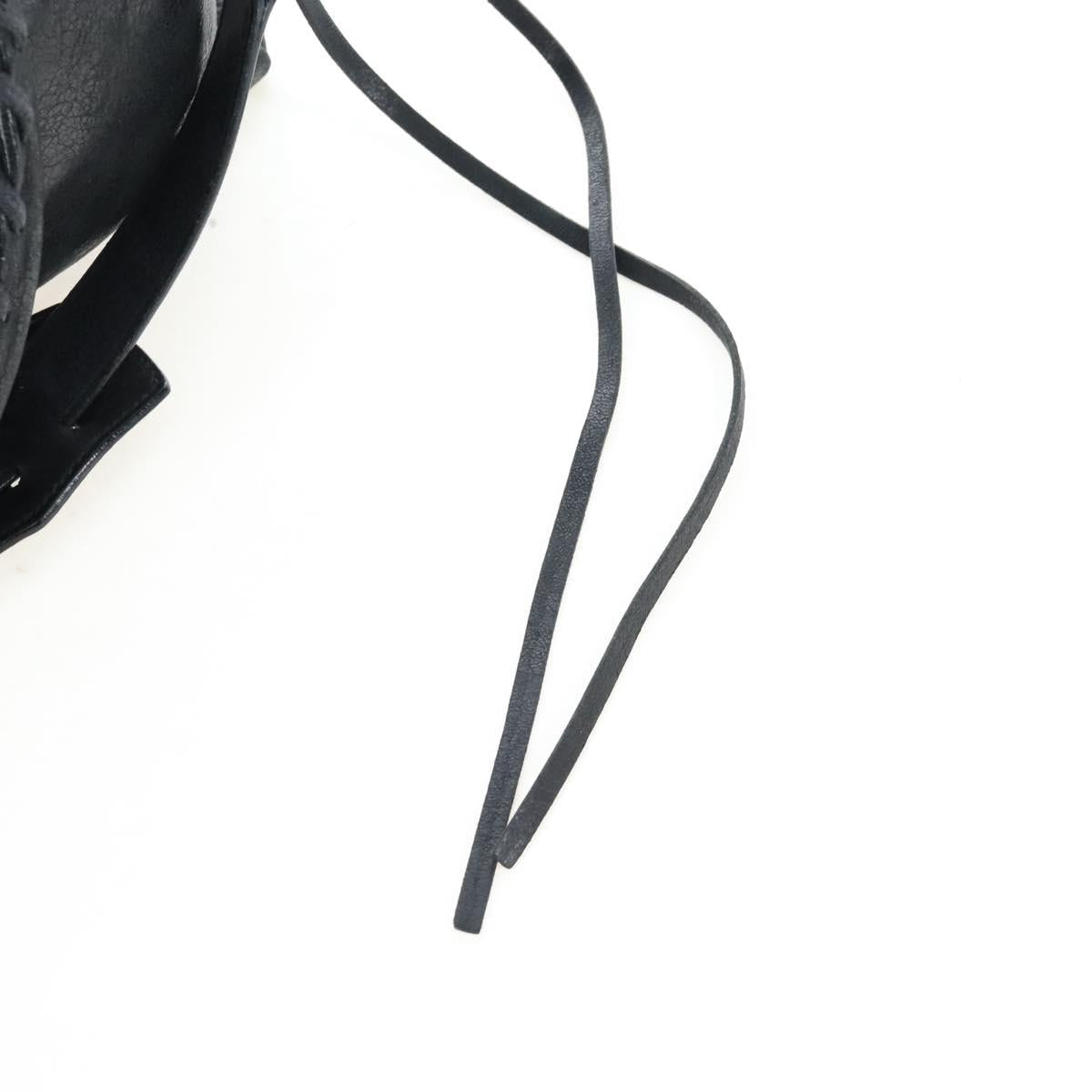 Balenciaga The First Hand Bag Leather 2way Black 103208 Auth am12679V