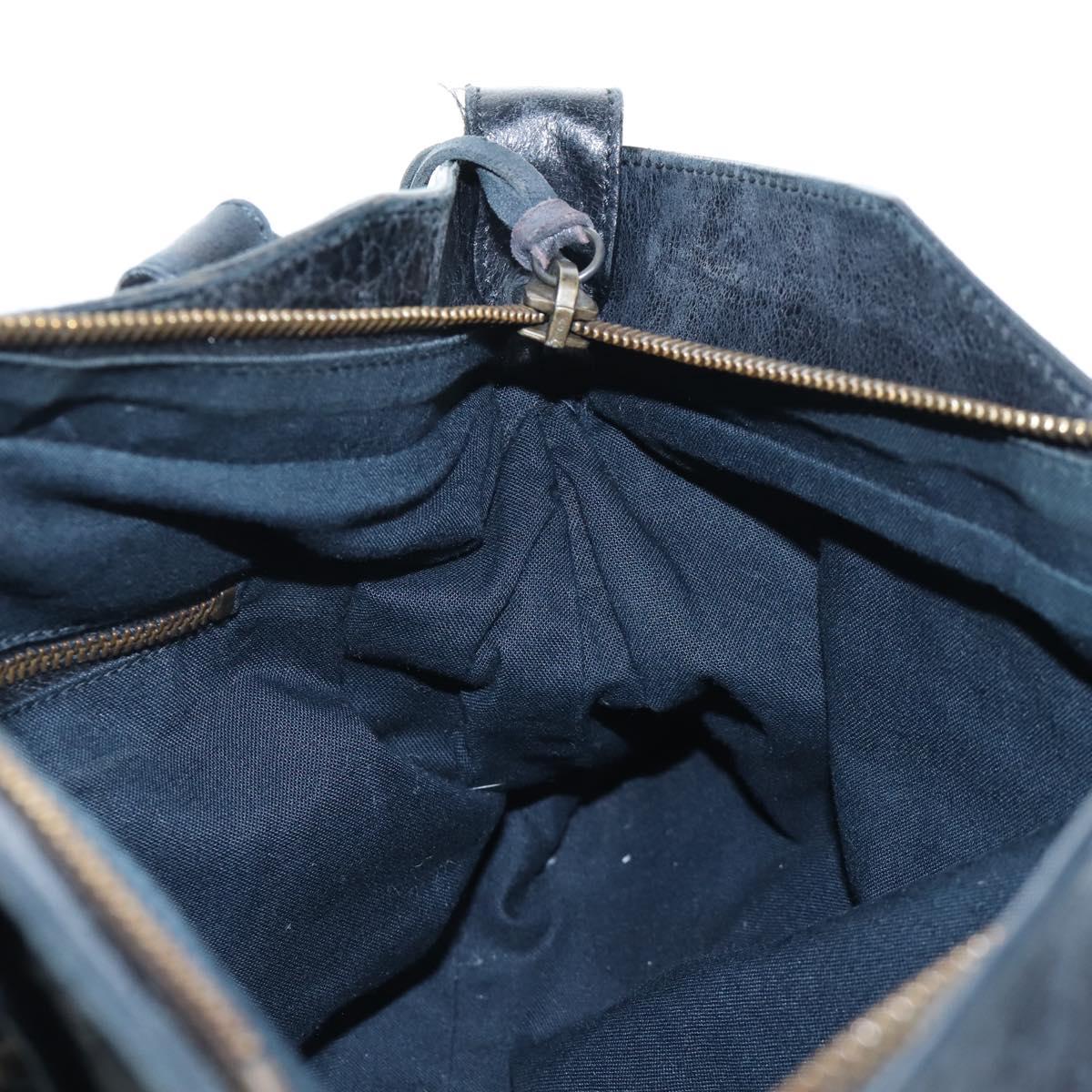 Balenciaga The First Hand Bag Leather 2way Black 103208 Auth am12679V