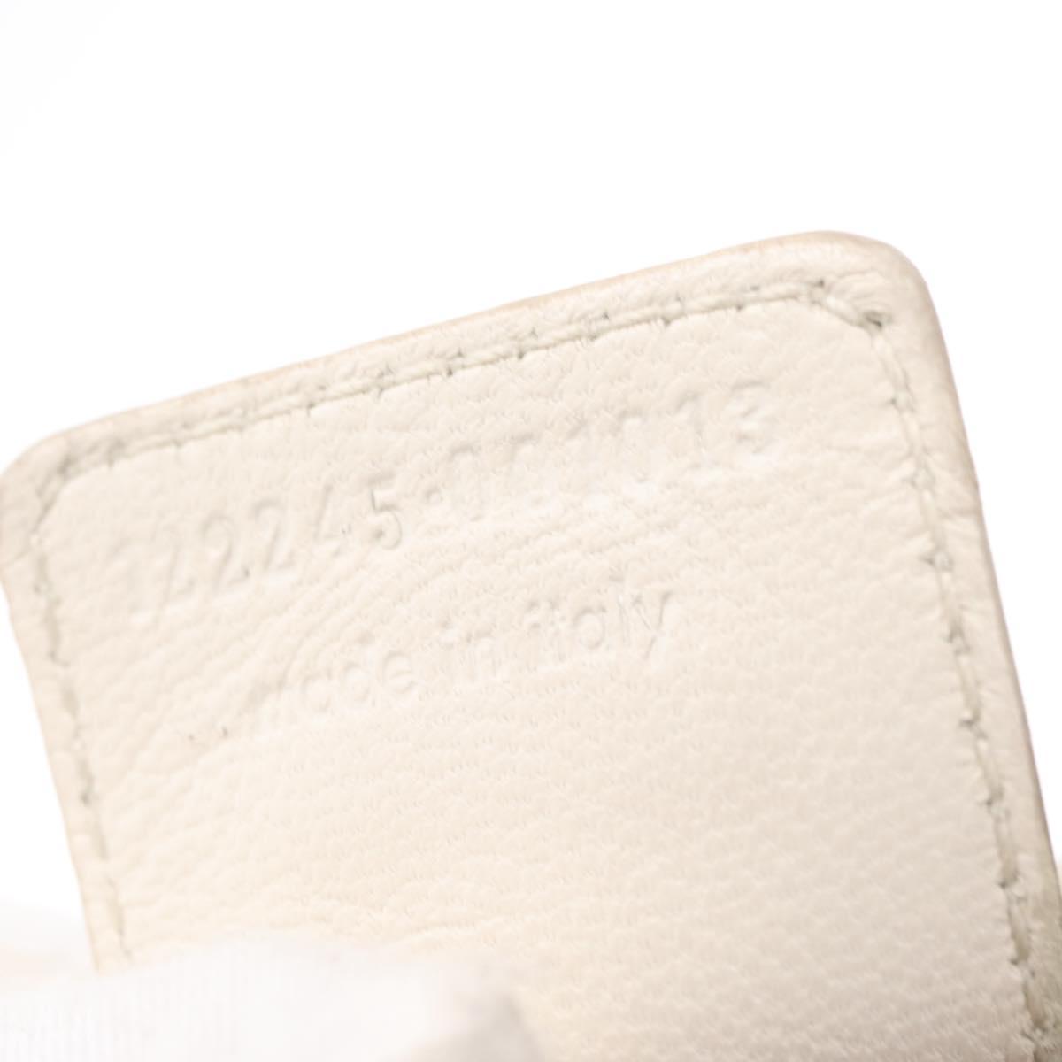 Saint Laurent Saint Tropez Shoulder Bag Leather White 122245 Auth am12788V