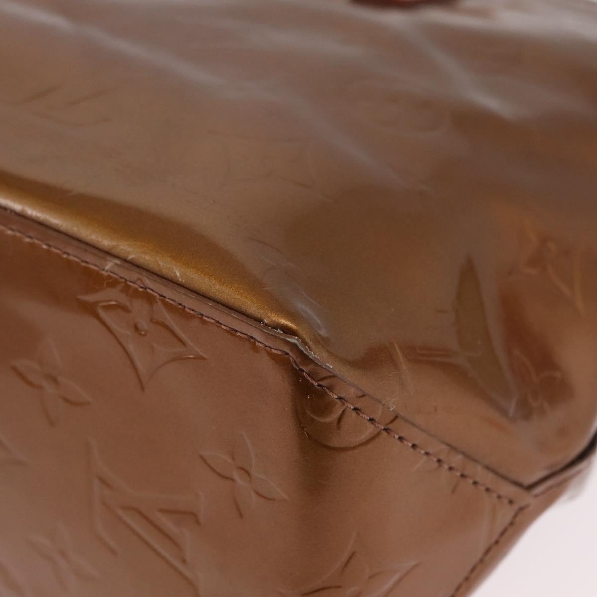 LOUIS VUITTON Monogram Vernis Reade PM Hand Bag Bronze M91146 LV Auth am12791A
