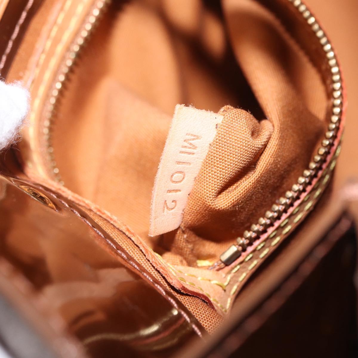 LOUIS VUITTON Monogram Vernis Reade PM Hand Bag Bronze M91146 LV Auth am12791A