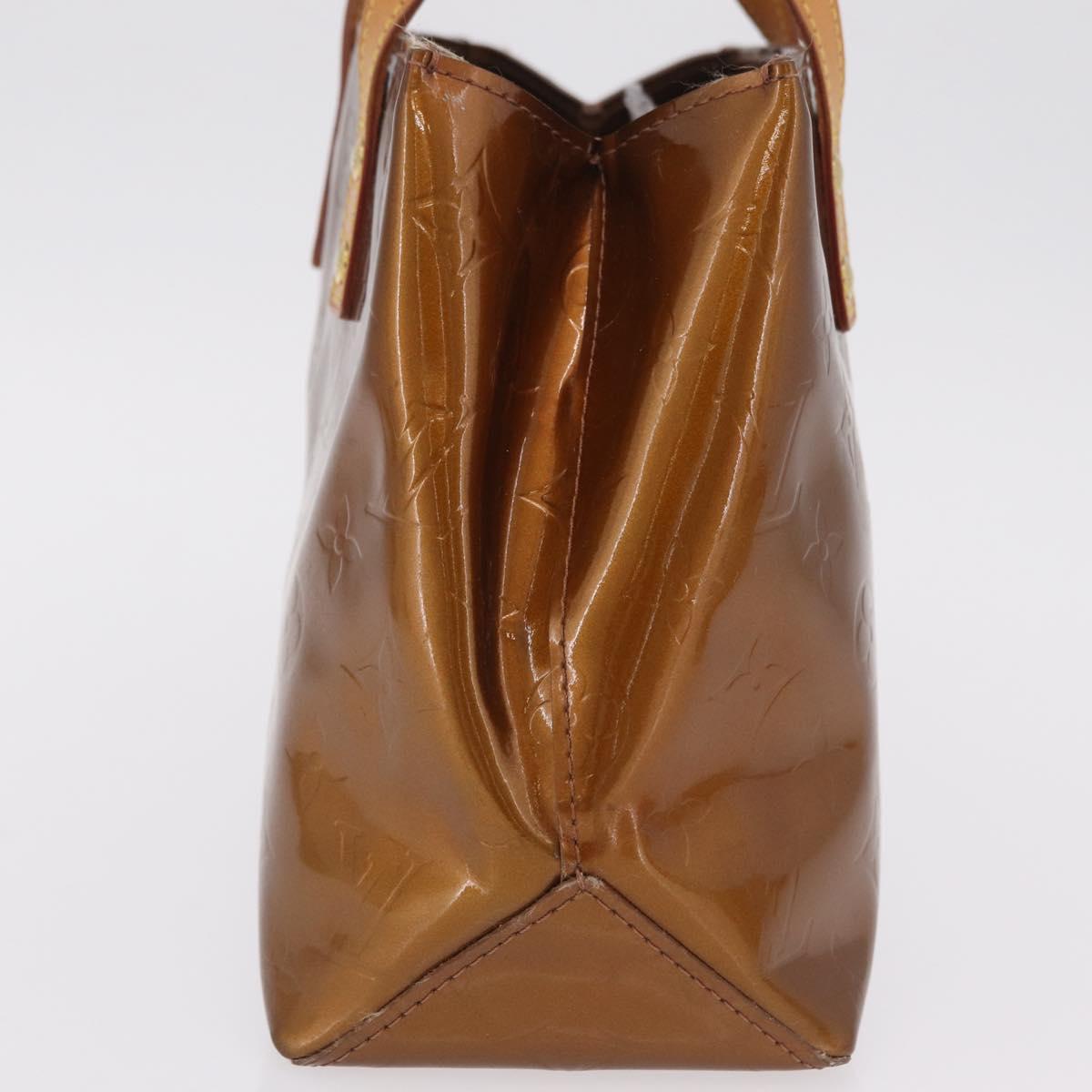 LOUIS VUITTON Monogram Vernis Reade PM Hand Bag Bronze M91146 LV Auth am12791A