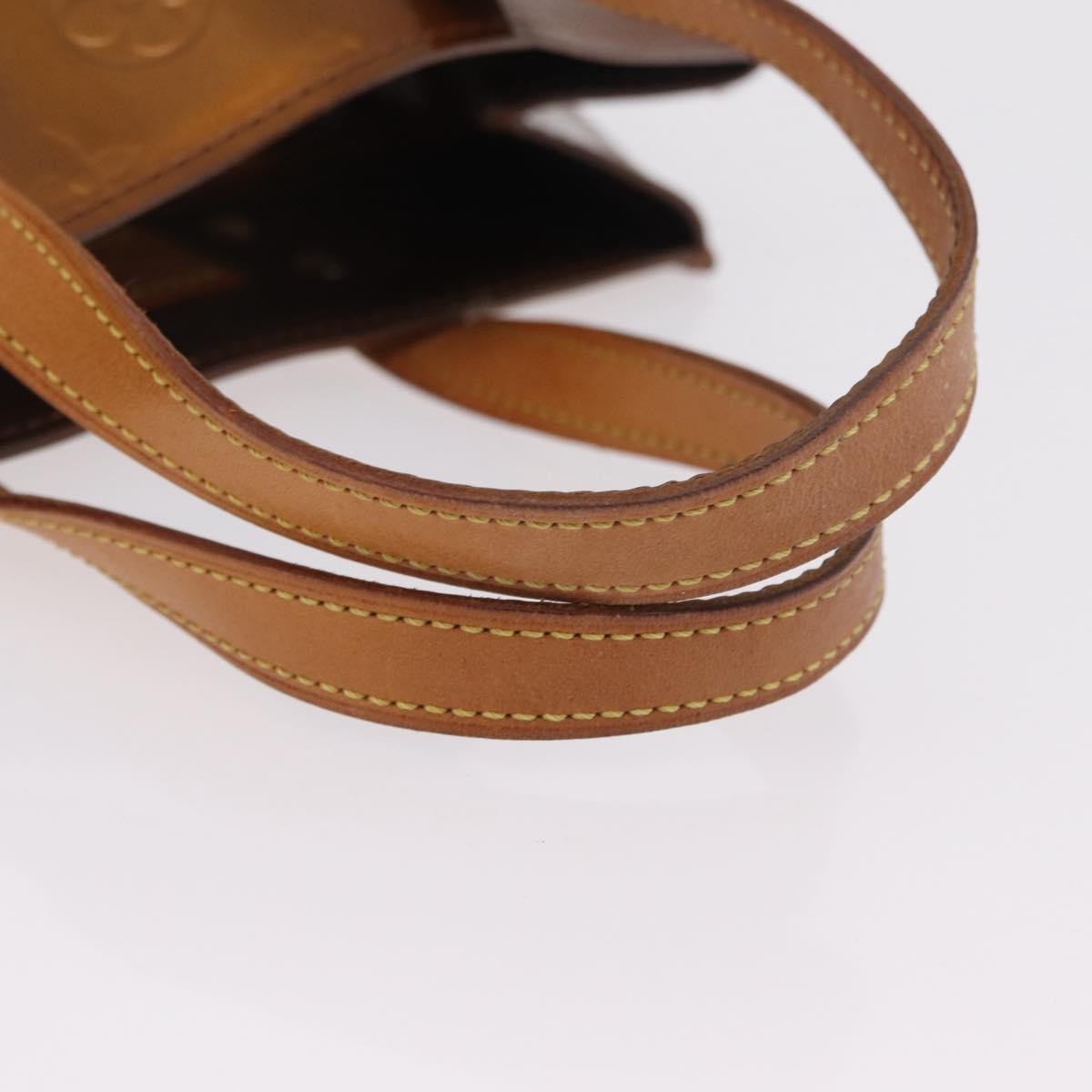 LOUIS VUITTON Monogram Vernis Reade PM Hand Bag Bronze M91146 LV Auth am12791A