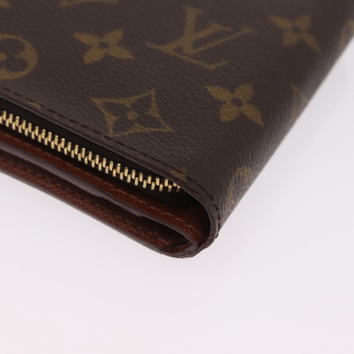 LOUIS VUITTON Monogram Compact Zip Wallet M61667 LV Auth am12792A