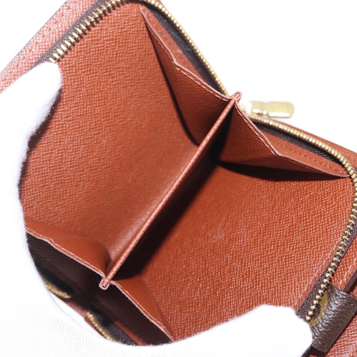 LOUIS VUITTON Monogram Compact Zip Wallet M61667 LV Auth am12792A
