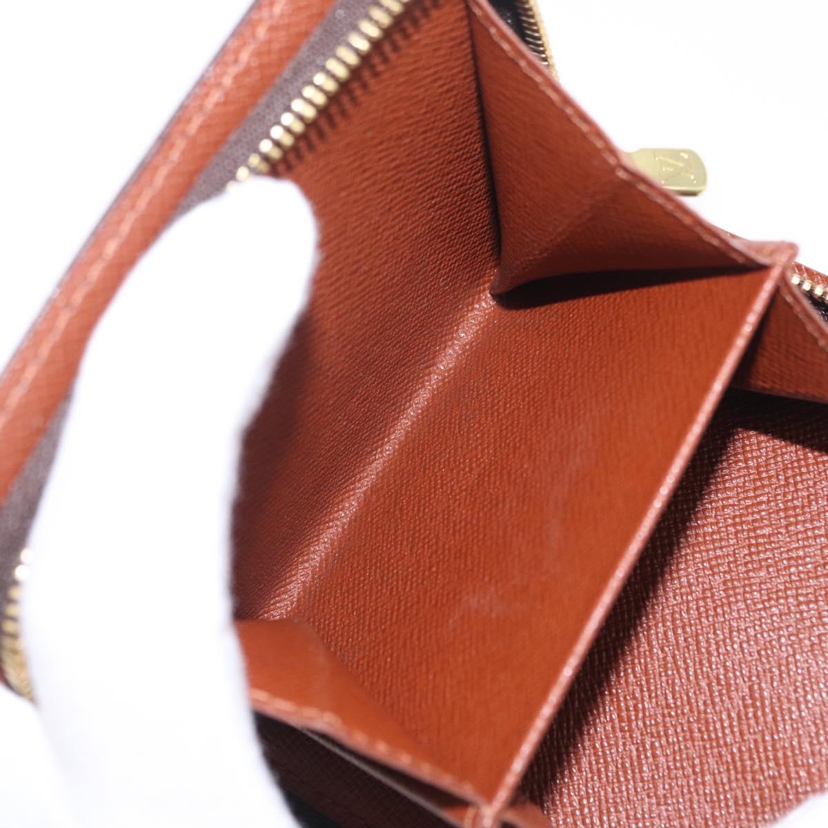 LOUIS VUITTON Monogram Compact Zip Wallet M61667 LV Auth am12792A