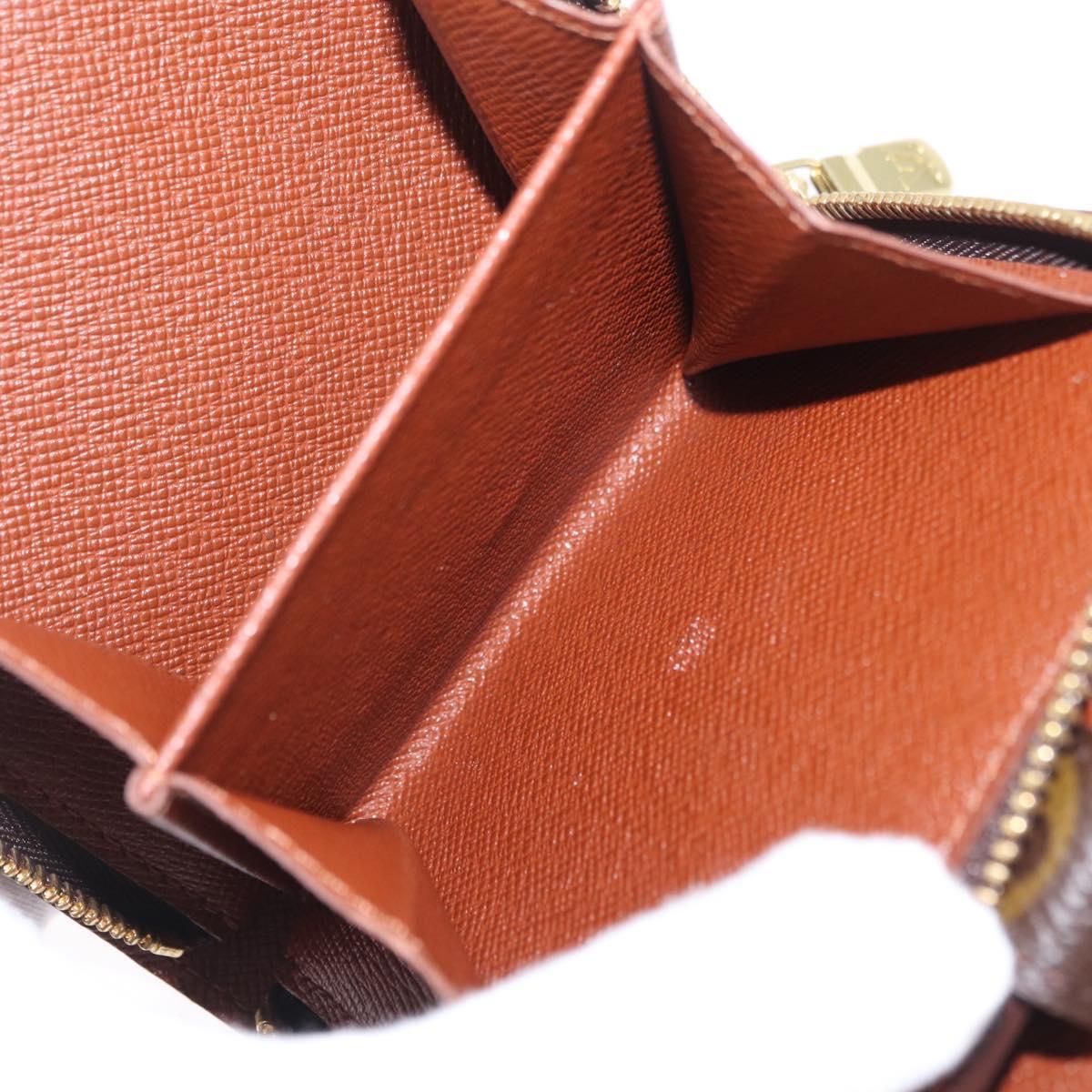 LOUIS VUITTON Monogram Compact Zip Wallet M61667 LV Auth am12792A