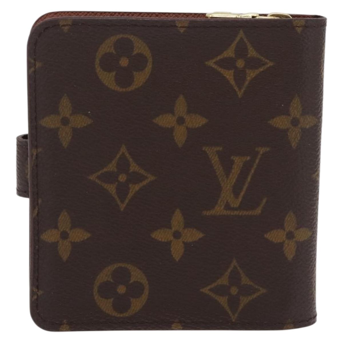 LOUIS VUITTON Monogram Compact Zip Wallet M61667 LV Auth am12792A