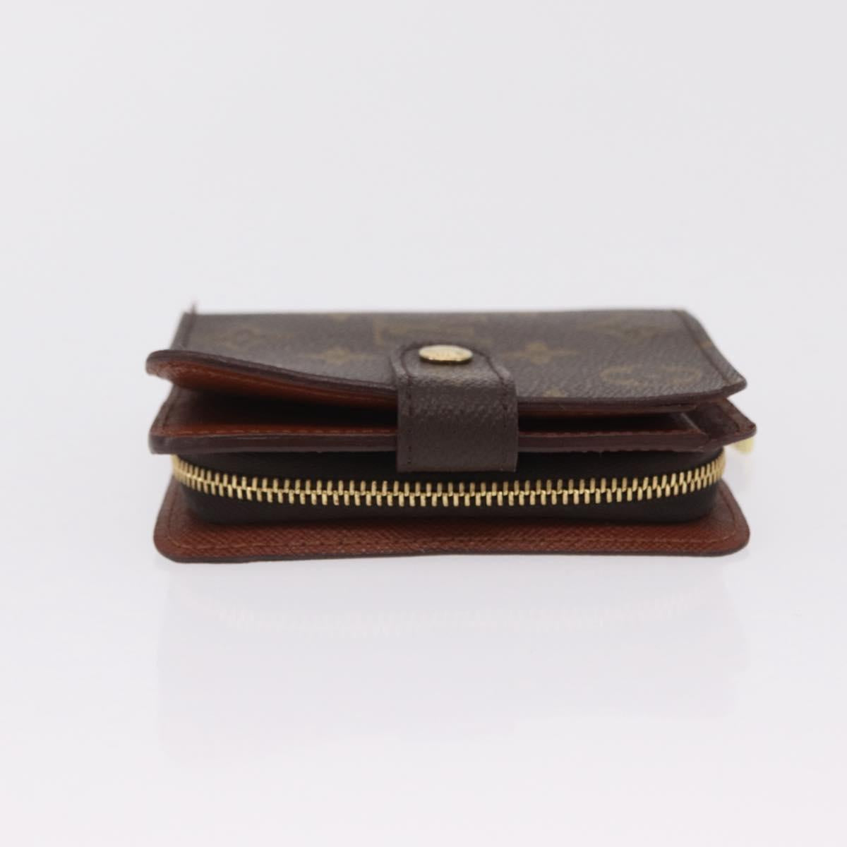LOUIS VUITTON Monogram Compact Zip Wallet M61667 LV Auth am12792A