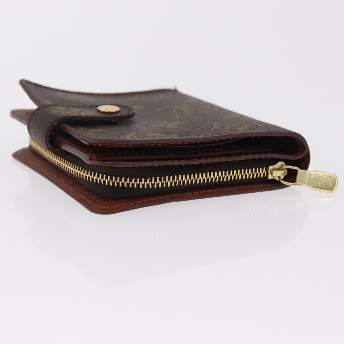 LOUIS VUITTON Monogram Compact Zip Wallet M61667 LV Auth am12792A
