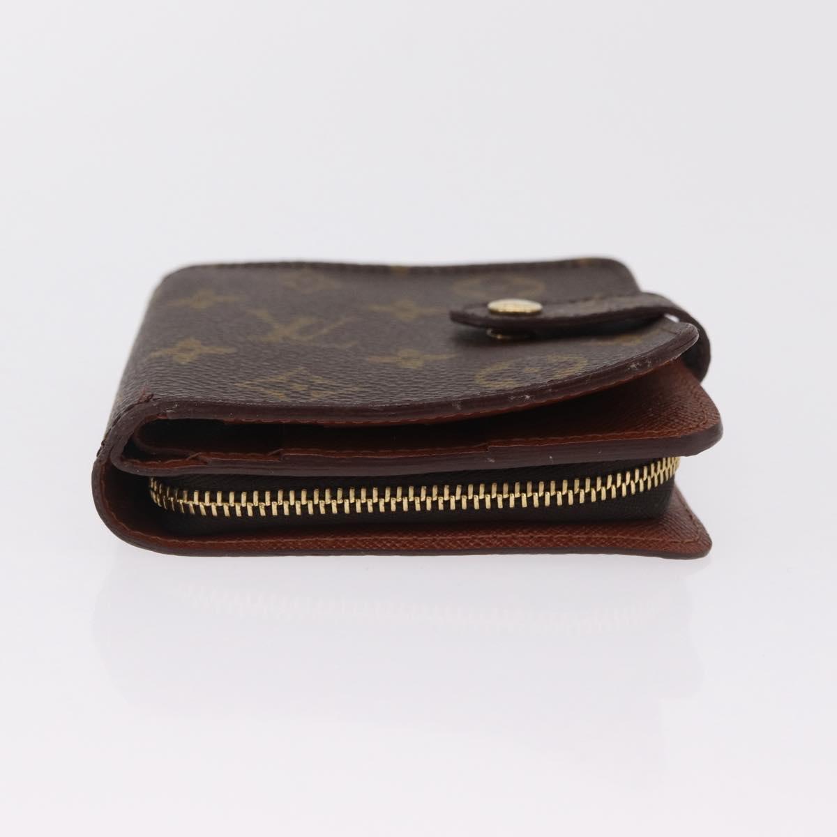 LOUIS VUITTON Monogram Compact Zip Wallet M61667 LV Auth am12792A