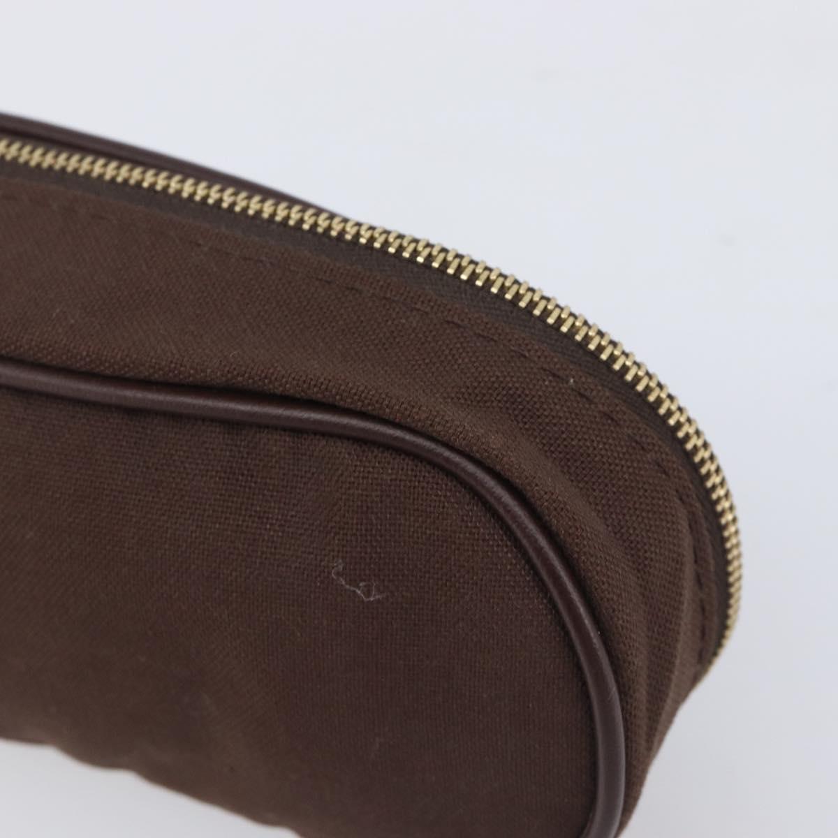 LOUIS VUITTON Monogram Pouch Canvas 2 Set Brown LV Auth am12797