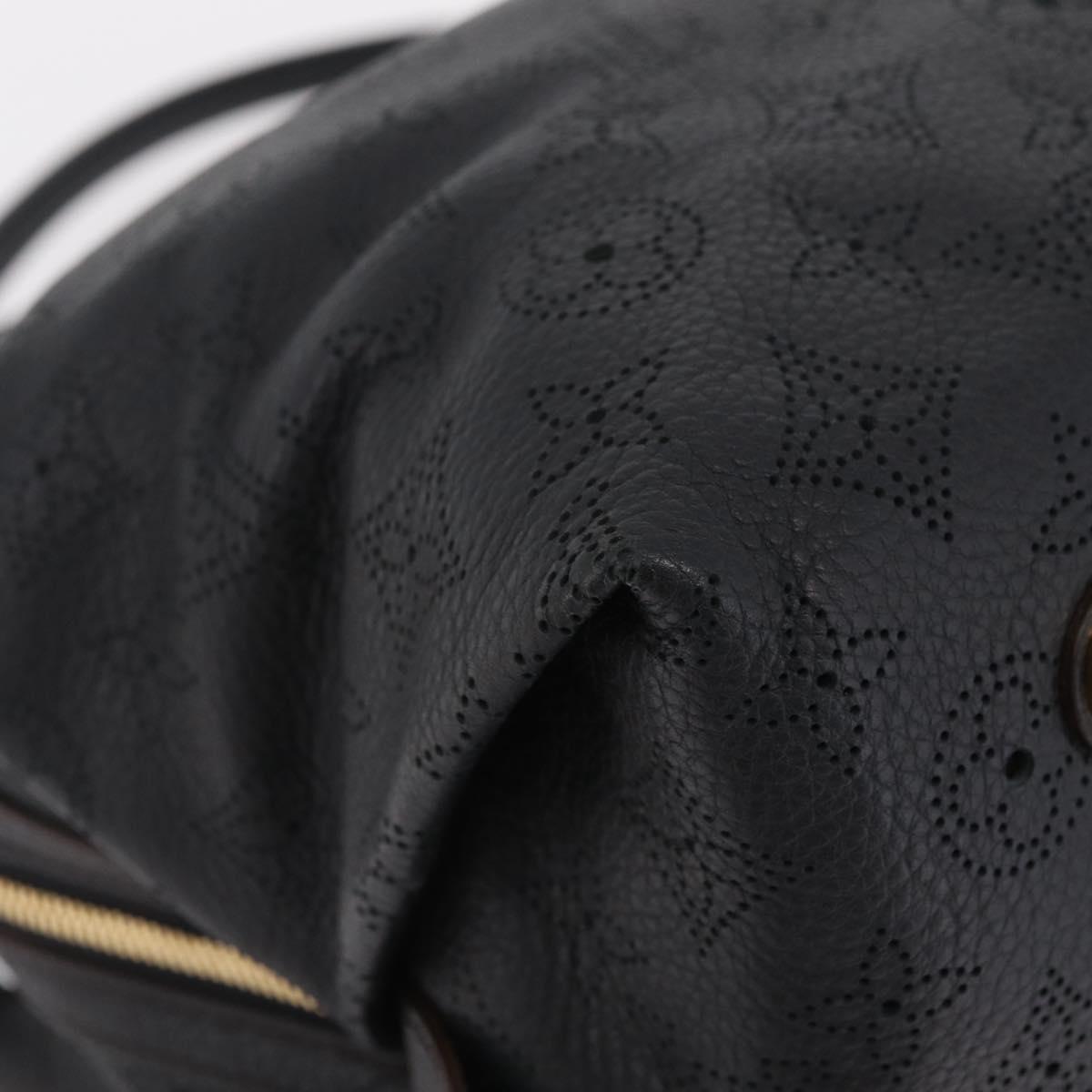 LOUIS VUITTON Mahina Galatea PM Shoulder Bag Leather Black M93814 Auth am12810V