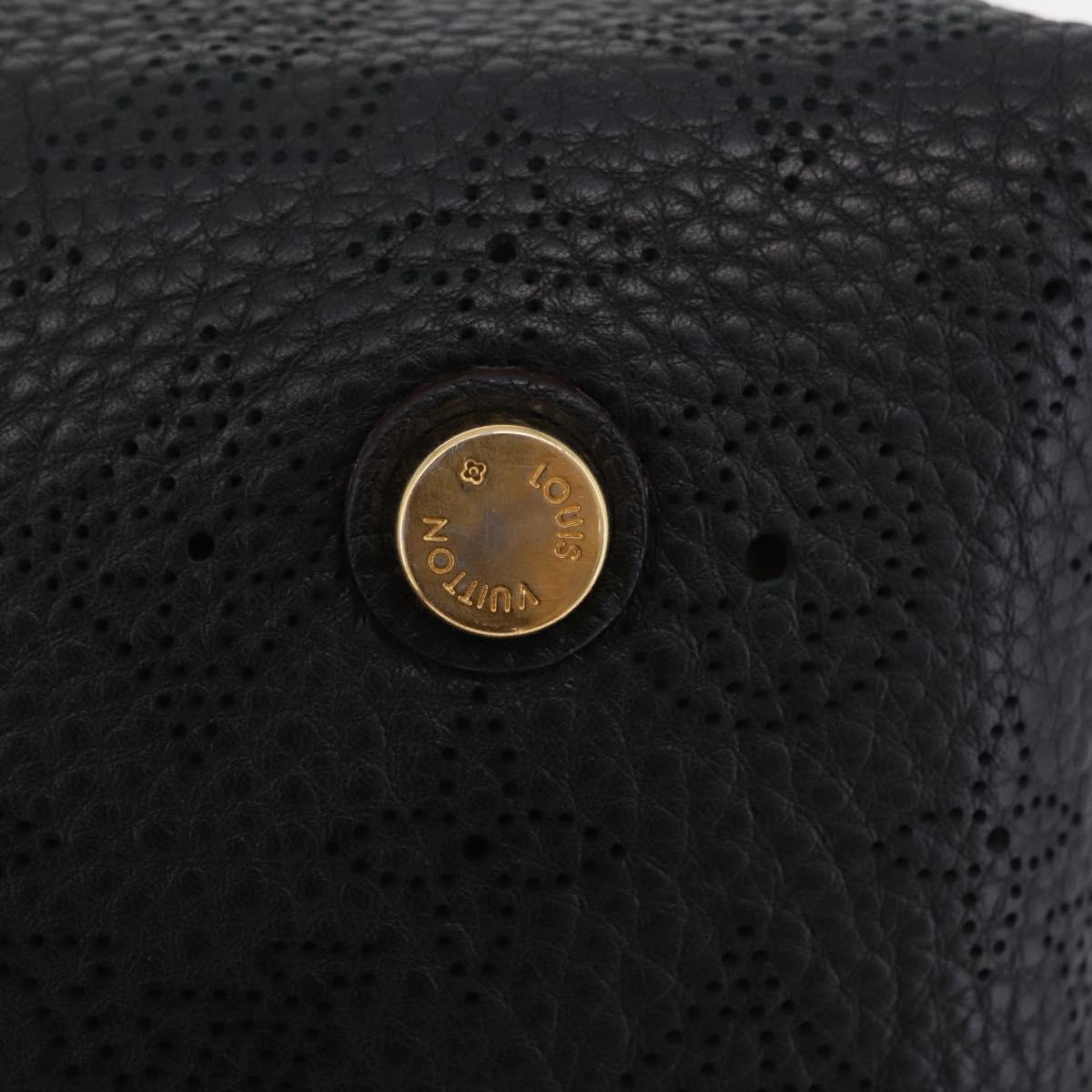 LOUIS VUITTON Mahina Galatea PM Shoulder Bag Leather Black M93814 Auth am12810V
