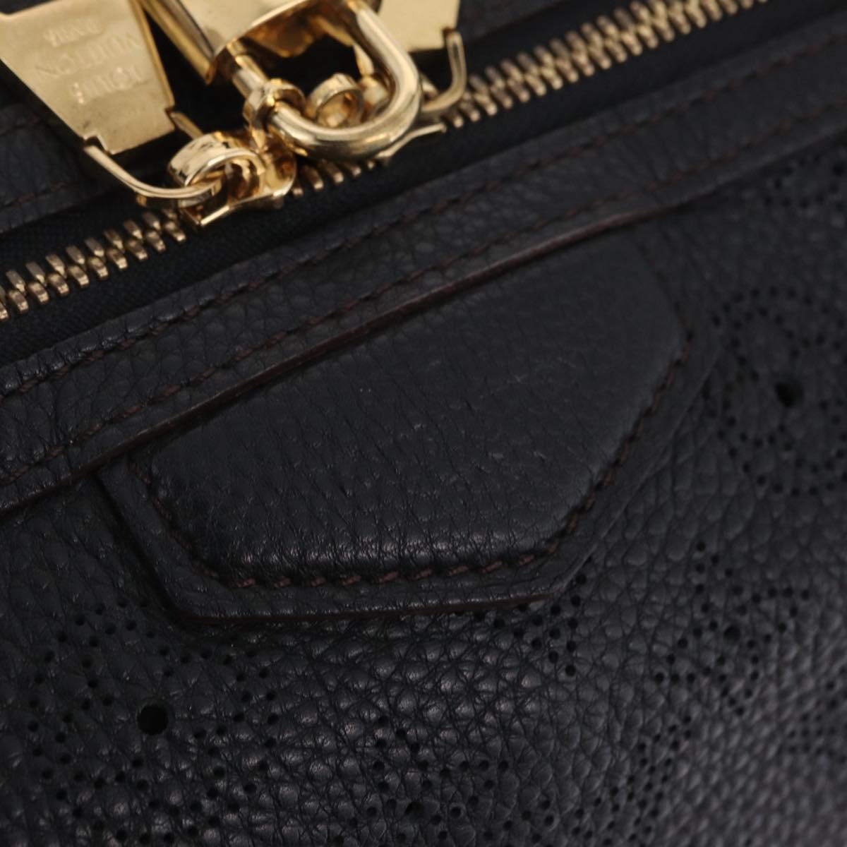 LOUIS VUITTON Mahina Galatea PM Shoulder Bag Leather Black M93814 Auth am12810V