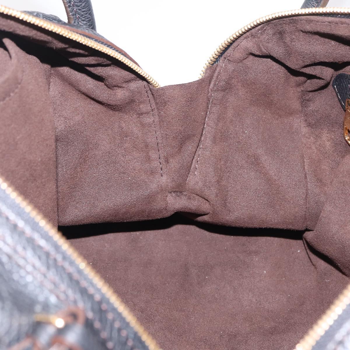 LOUIS VUITTON Mahina Galatea PM Shoulder Bag Leather Black M93814 Auth am12810V