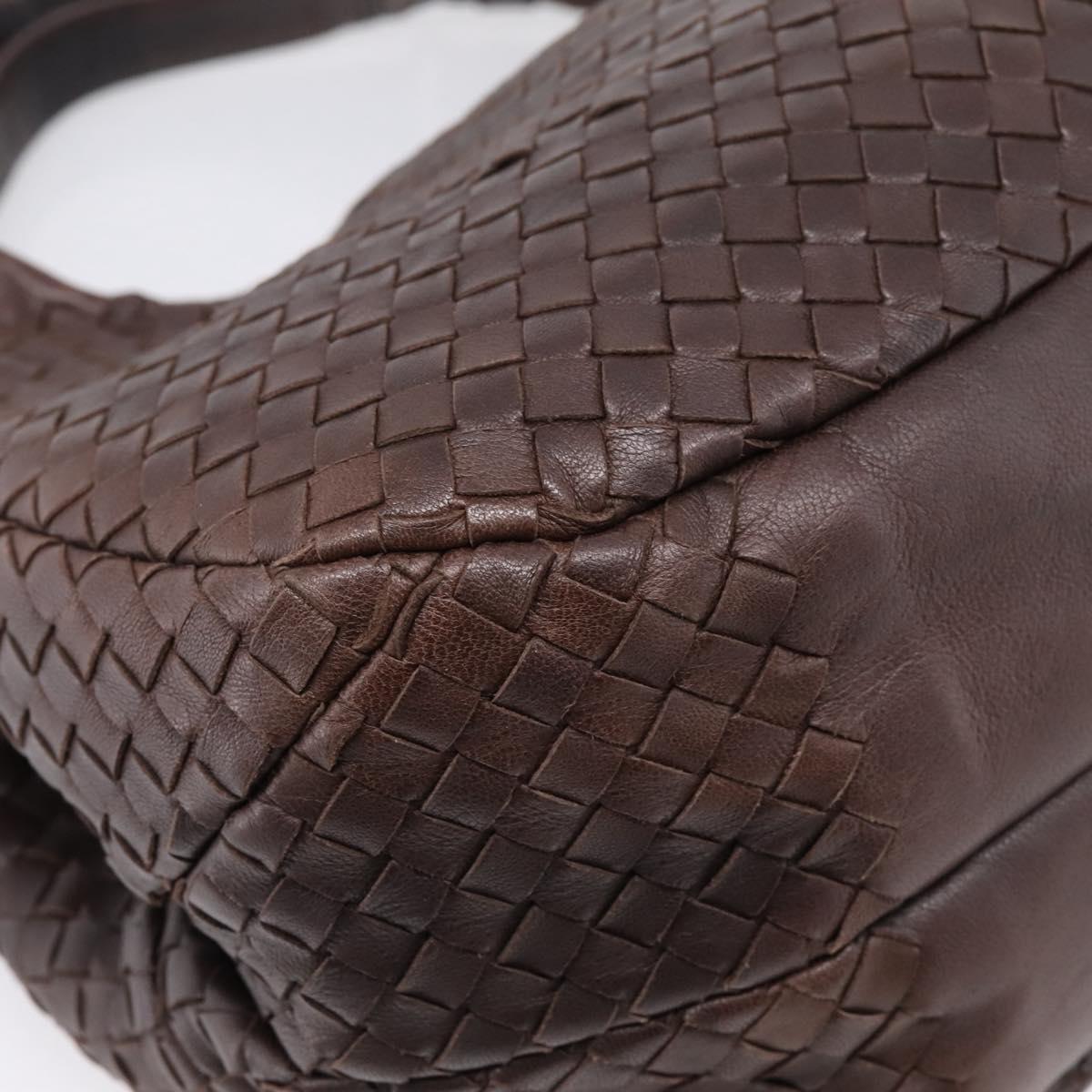 Bottega Veneta INTRECCIATO Campana Shoulder Bag Leather 125787 Auth am12814V
