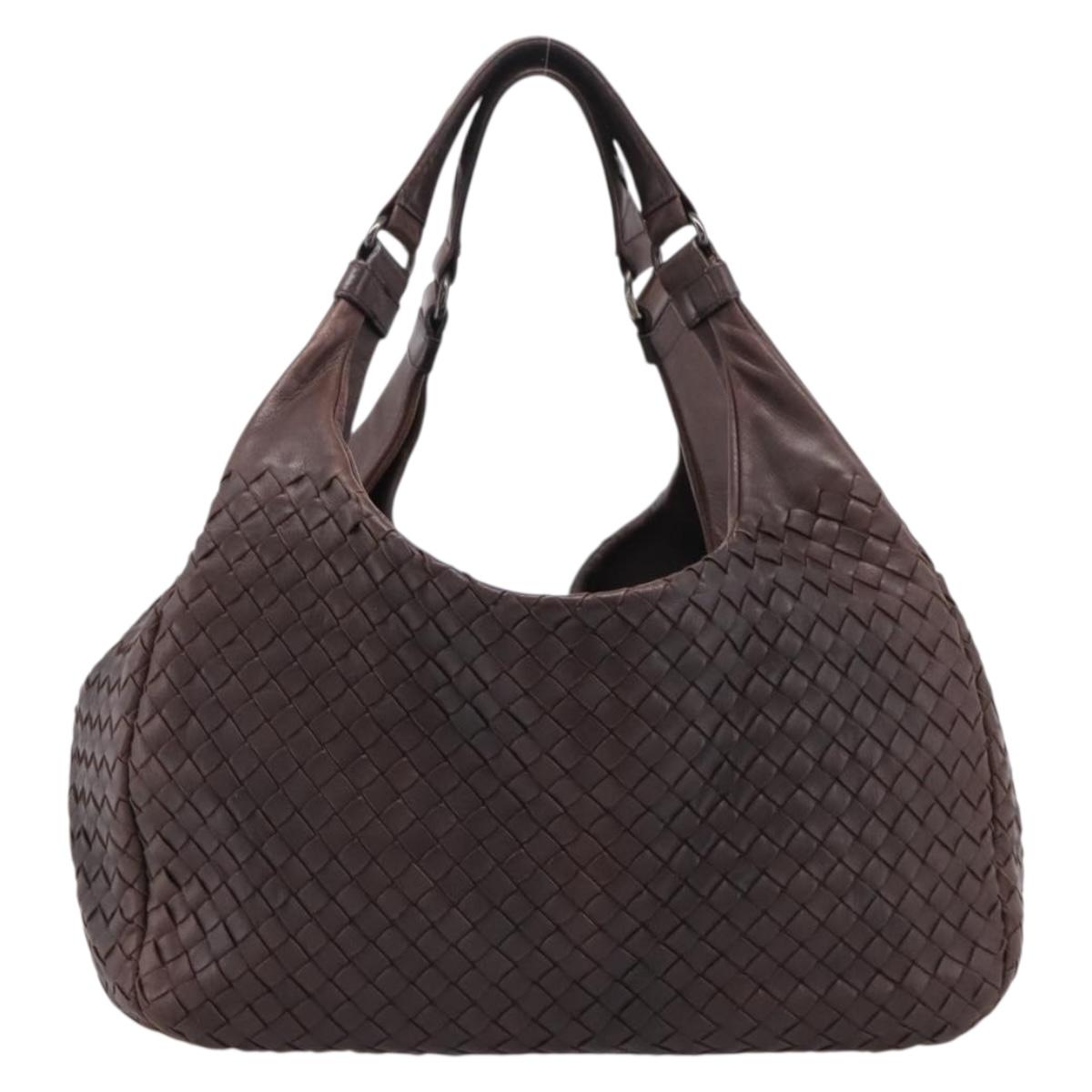 Bottega Veneta INTRECCIATO Campana Shoulder Bag Leather 125787 Auth am12814V