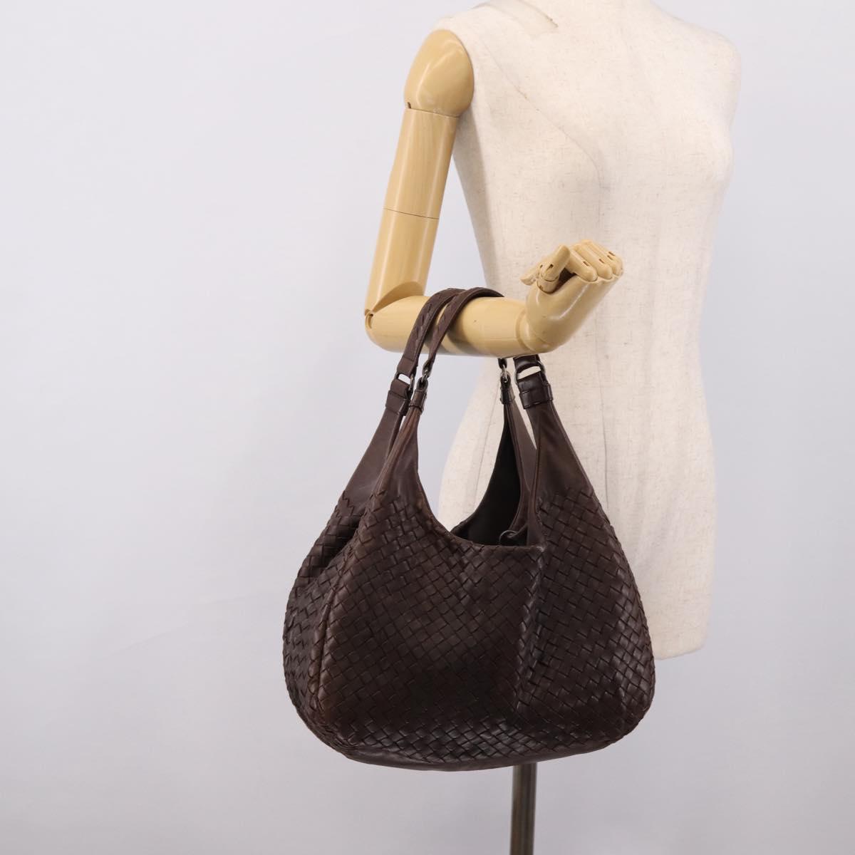 Bottega Veneta INTRECCIATO Campana Shoulder Bag Leather 125787 Auth am12814V