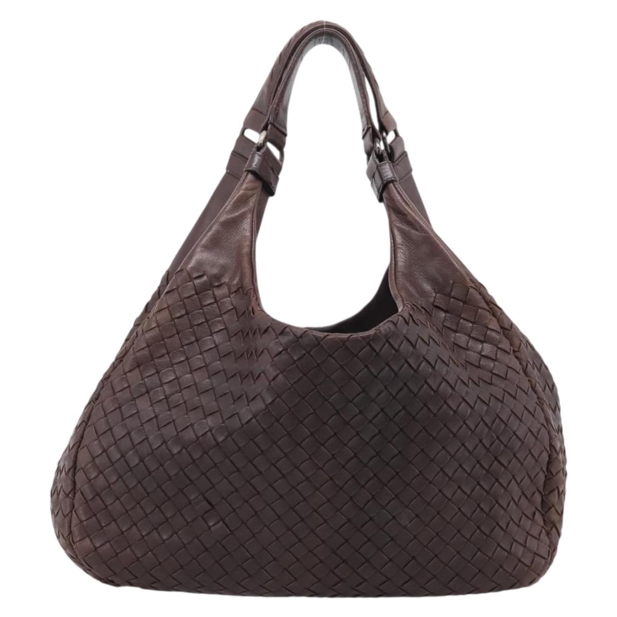 Bottega Veneta INTRECCIATO Campana Shoulder Bag Leather 125787 Auth am12814V