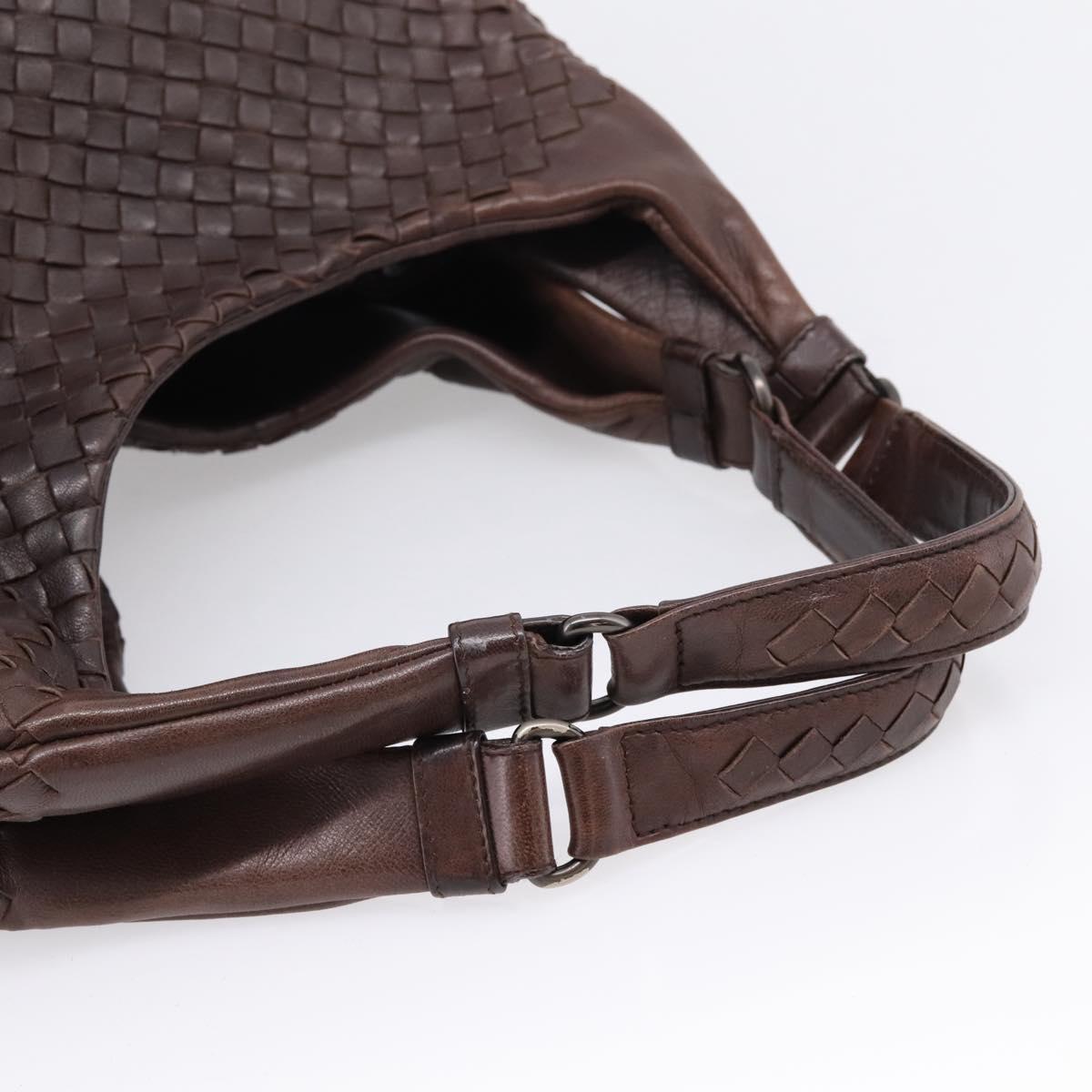Bottega Veneta INTRECCIATO Campana Shoulder Bag Leather 125787 Auth am12814V