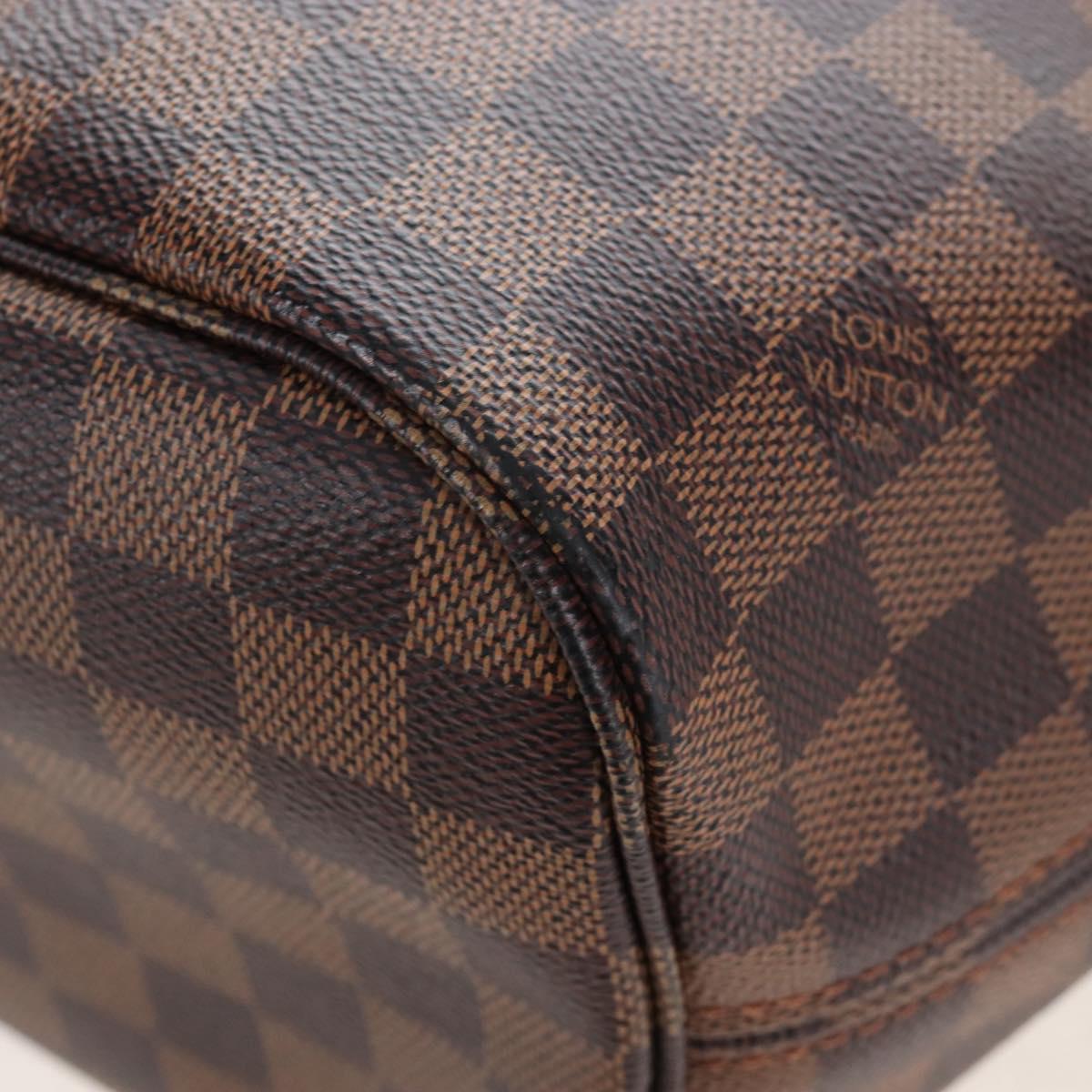 LOUIS VUITTON Damier Ebene Neverfull MM Tote Bag N51105 LV Auth am12828SAM