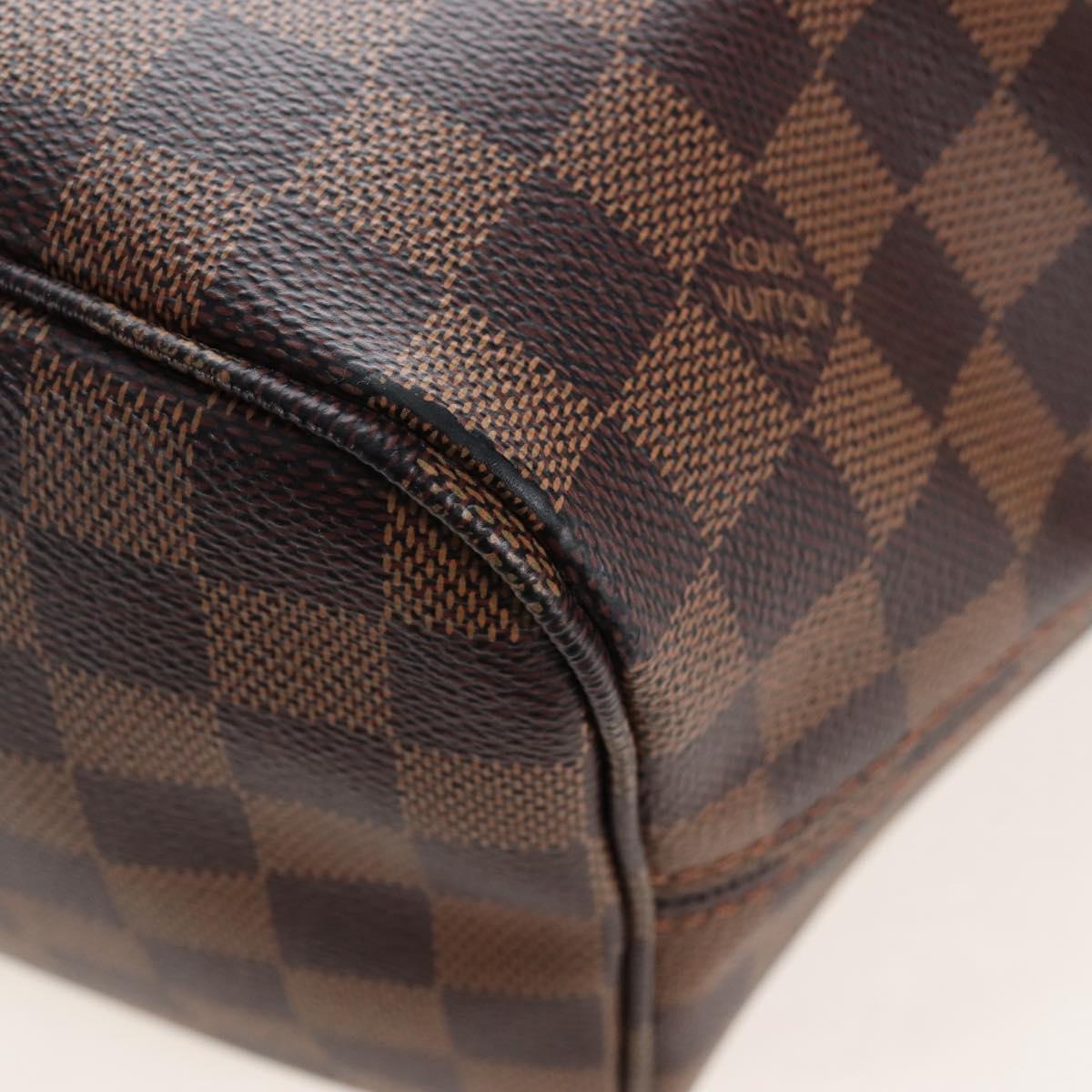 LOUIS VUITTON Damier Ebene Neverfull MM Tote Bag N51105 LV Auth am12828SAM