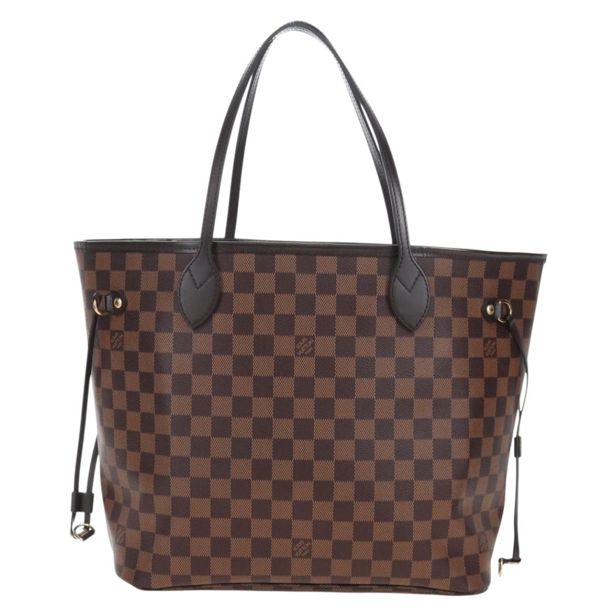 LOUIS VUITTON Damier Ebene Neverfull MM Tote Bag N51105 LV Auth am12828SAM
