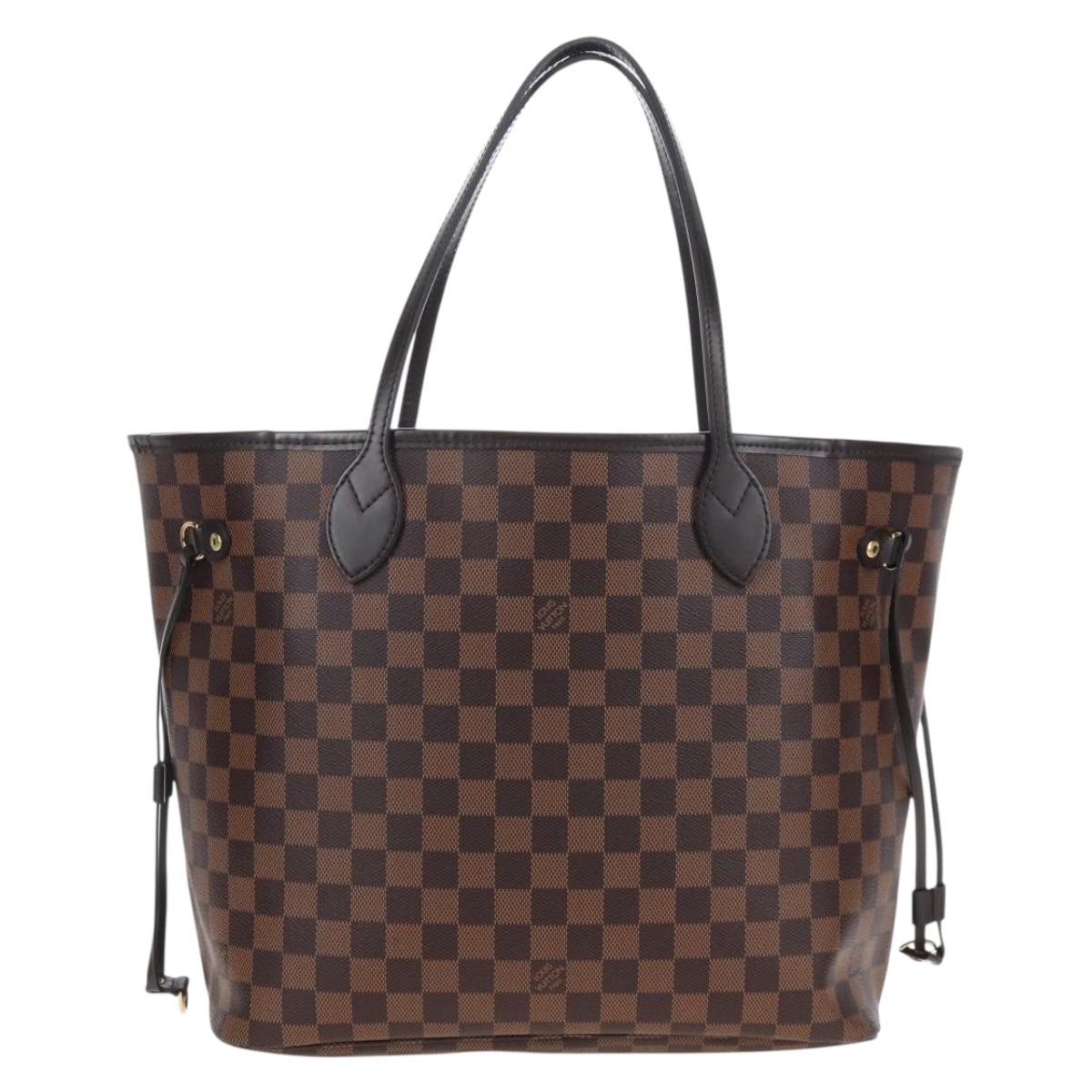 LOUIS VUITTON Damier Ebene Neverfull MM Tote Bag N51105 LV Auth am12828SAM