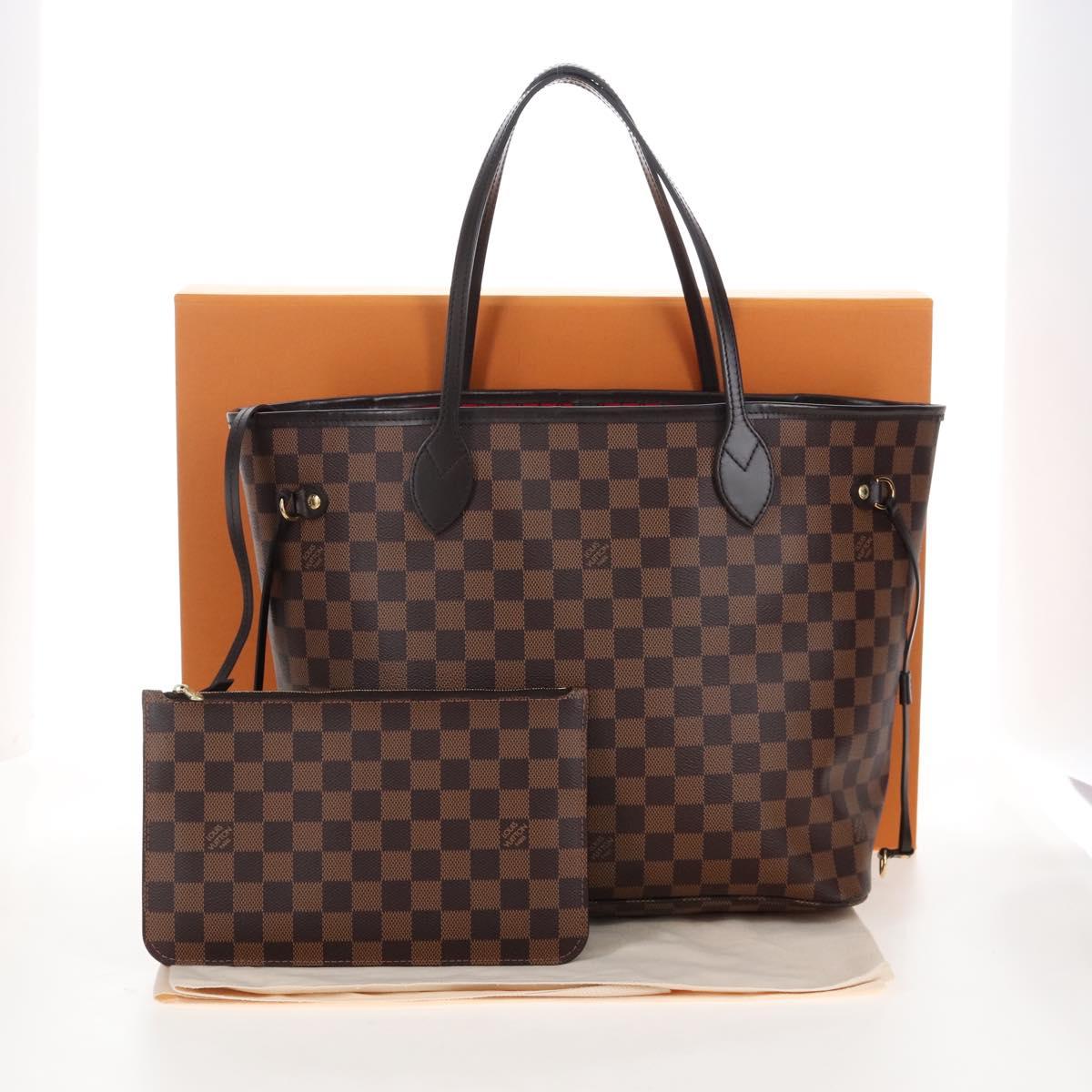 LOUIS VUITTON Damier Ebene Neverfull MM Tote Bag N51105 LV Auth am12828SAM