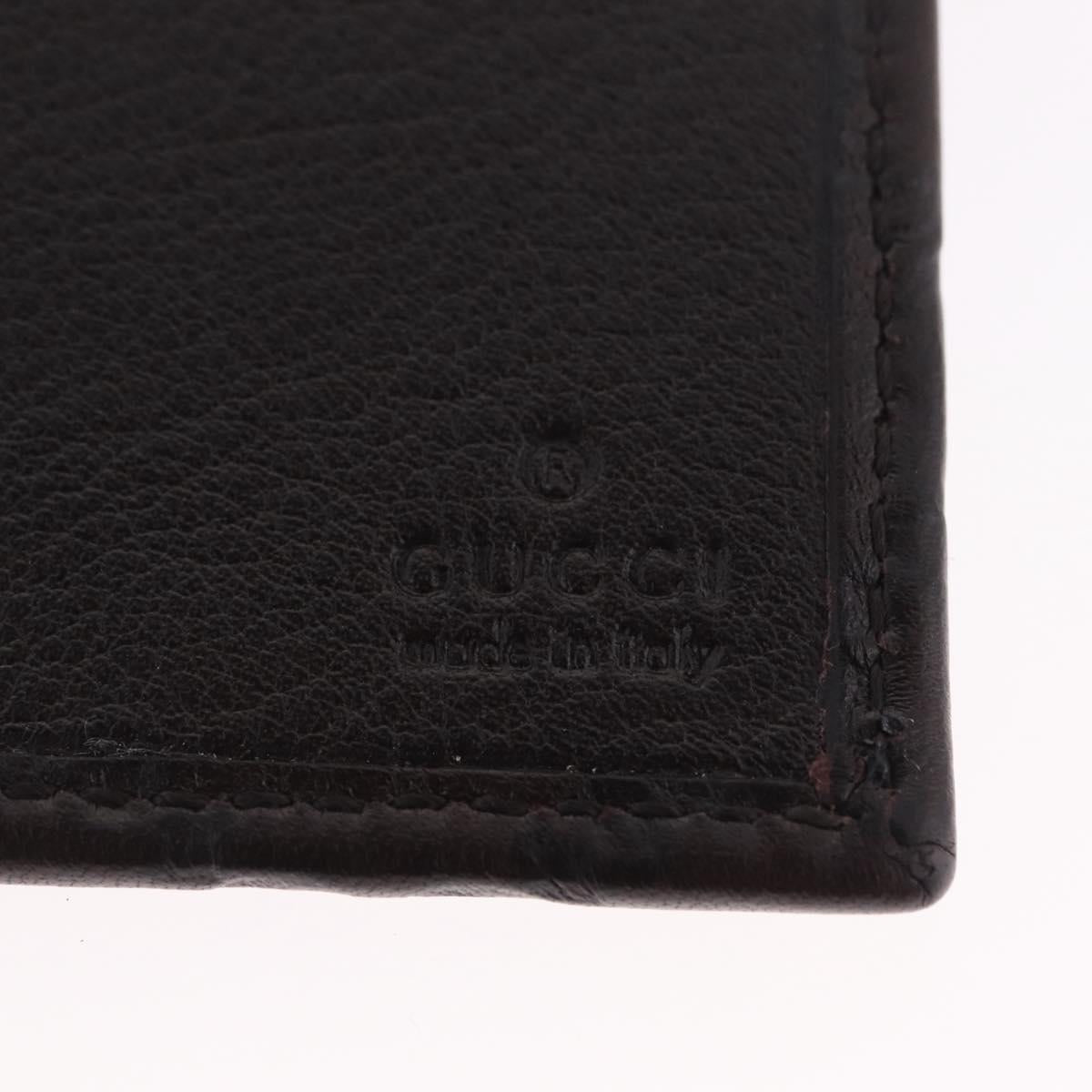 GUCCI GuccissimaGG Passport Case Leather Brown 154694 Auth am12836M