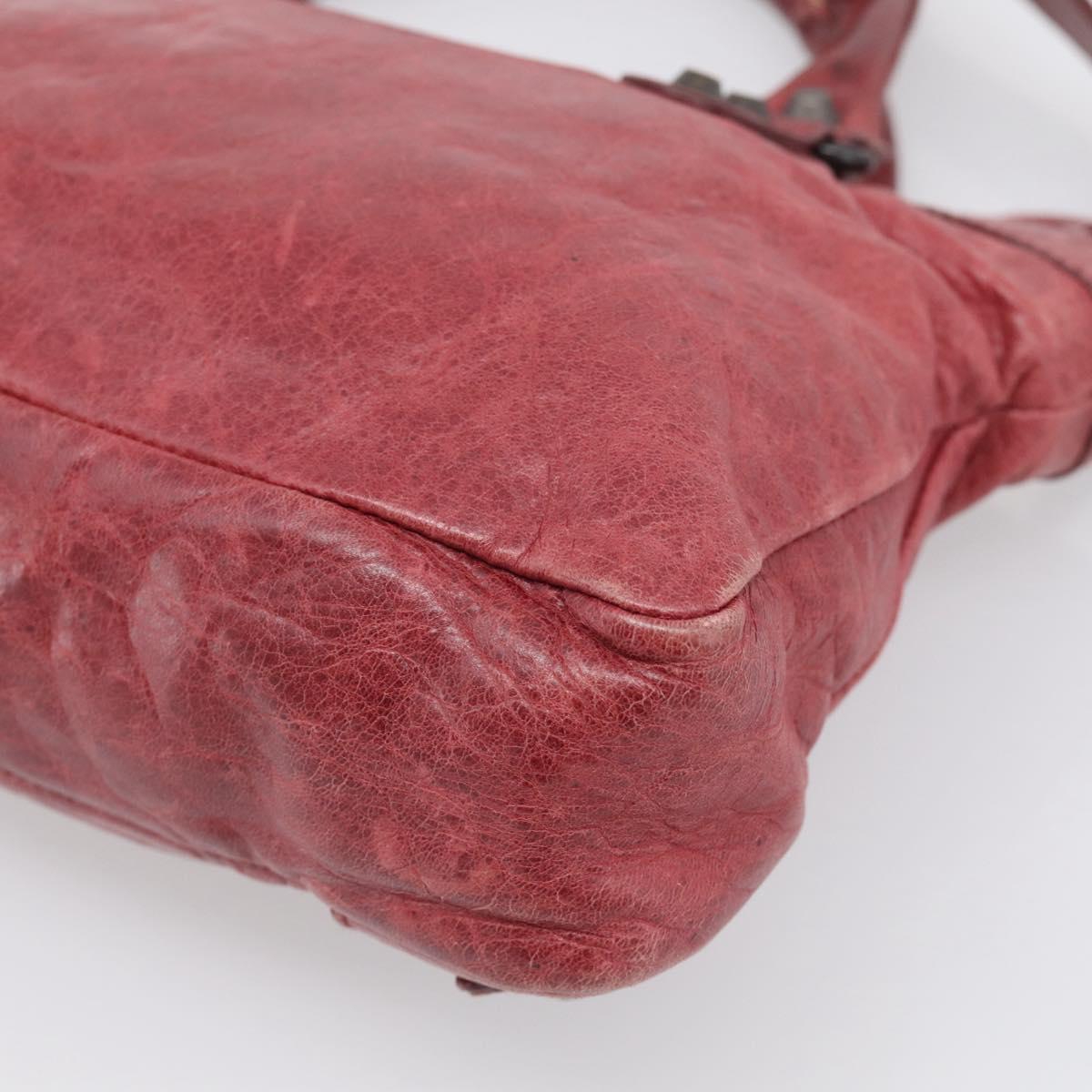 Balenciaga The First Hand Bag Leather 2way Red 103208 Auth am12886V