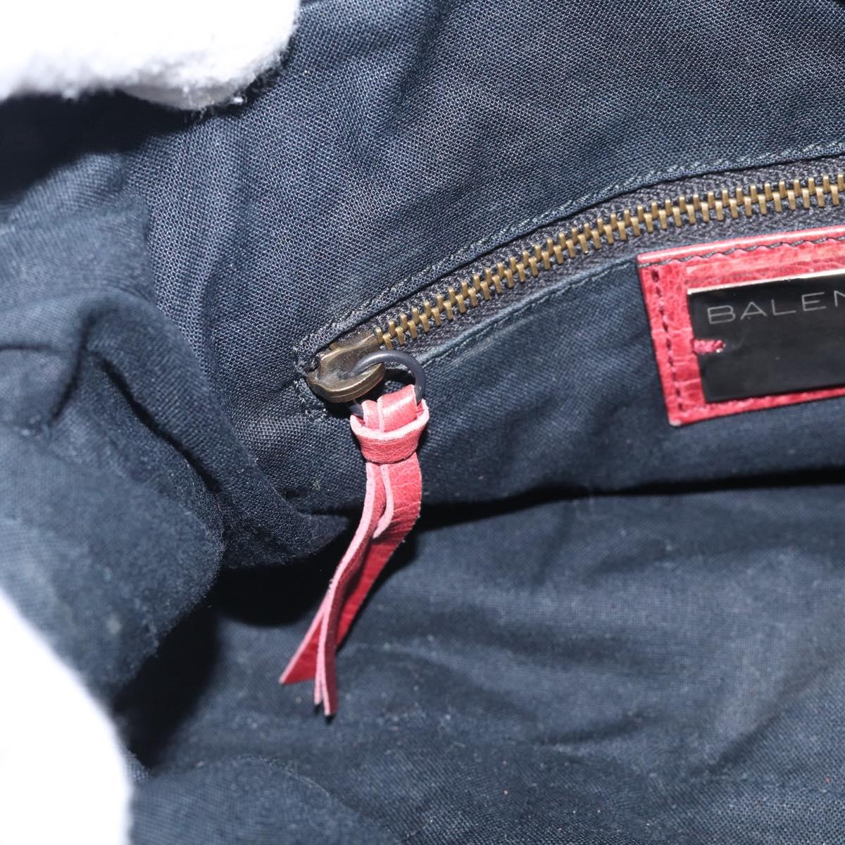 Balenciaga The First Hand Bag Leather 2way Red 103208 Auth am12886V