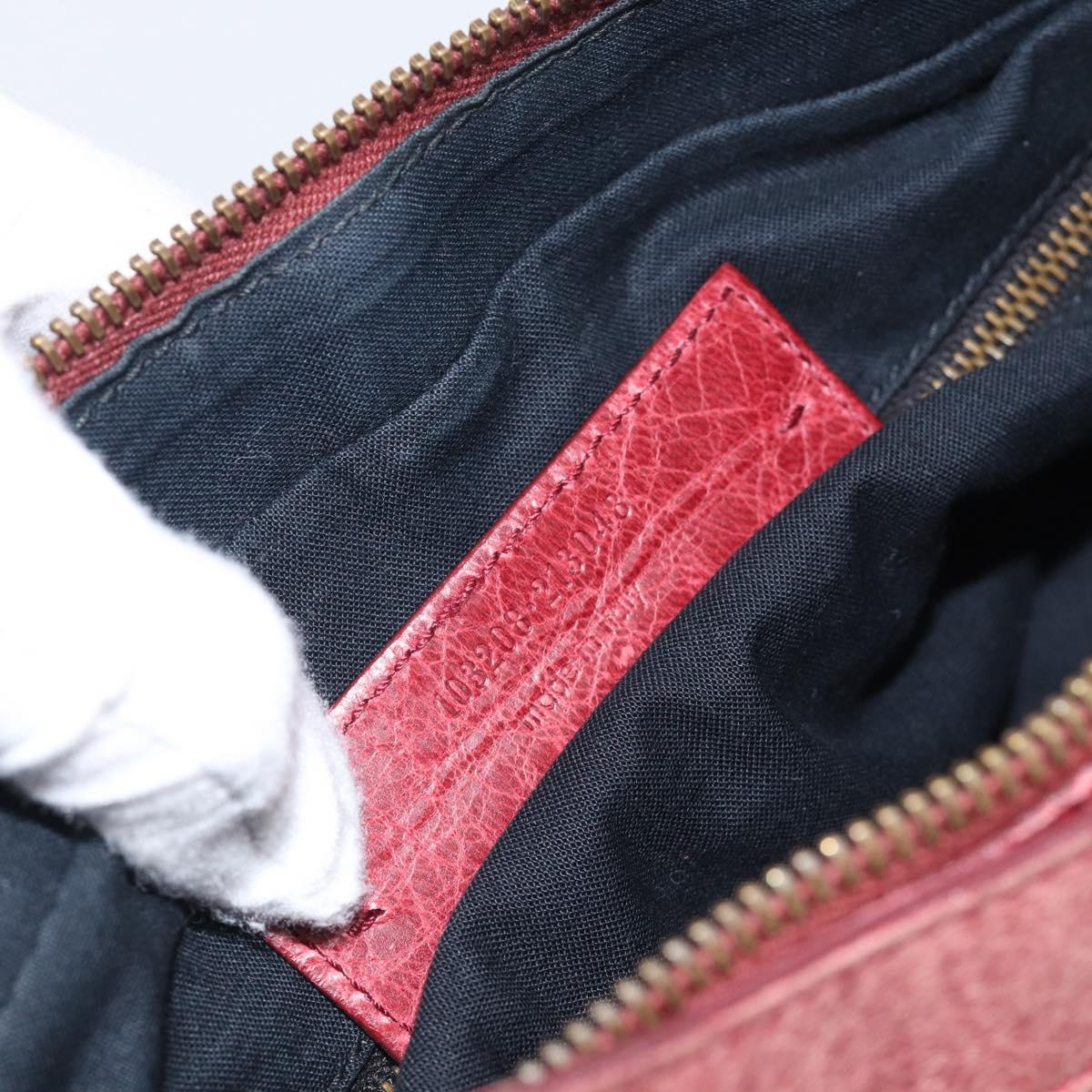Balenciaga The First Hand Bag Leather 2way Red 103208 Auth am12886V