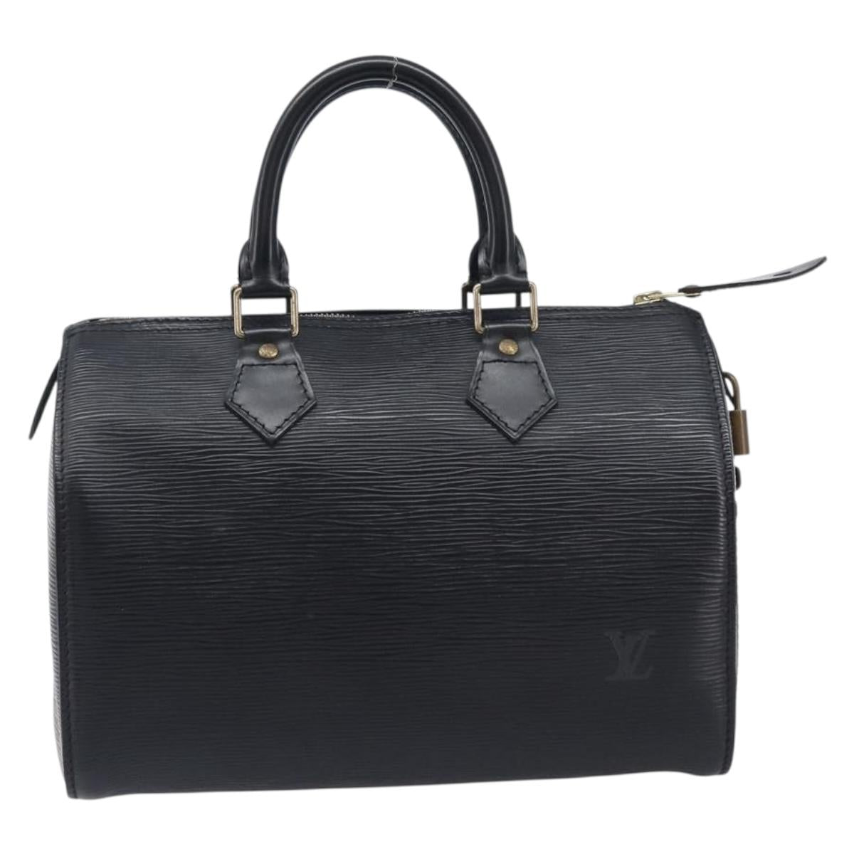 LOUIS VUITTON Epi Speedy 25 Hand Bag Black M59042 LV Auth am12893V