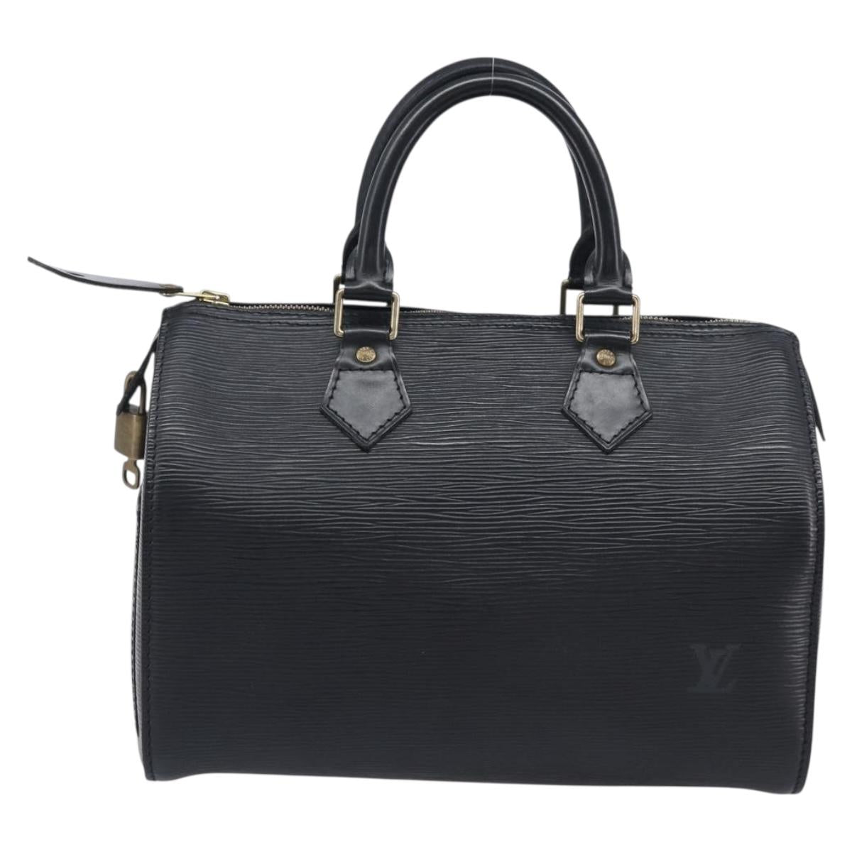 LOUIS VUITTON Epi Speedy 25 Hand Bag Black M59042 LV Auth am12893V