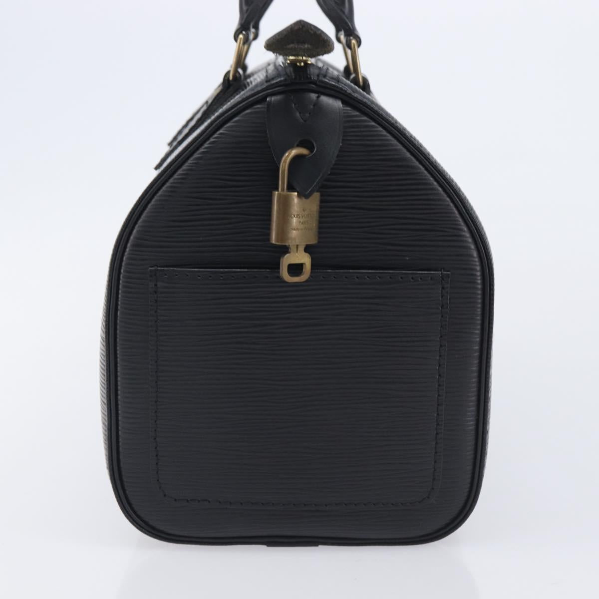 LOUIS VUITTON Epi Speedy 25 Hand Bag Black M59042 LV Auth am12893V