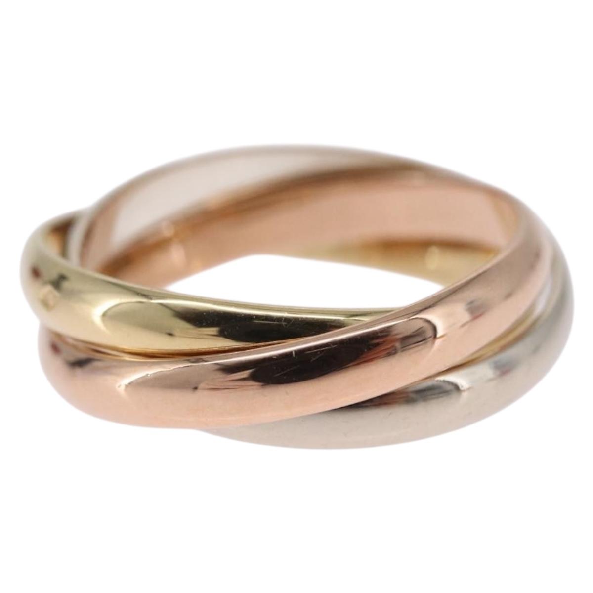 Cartier Trinity Ring 18K Gold (750) Silver Auth am12921SM