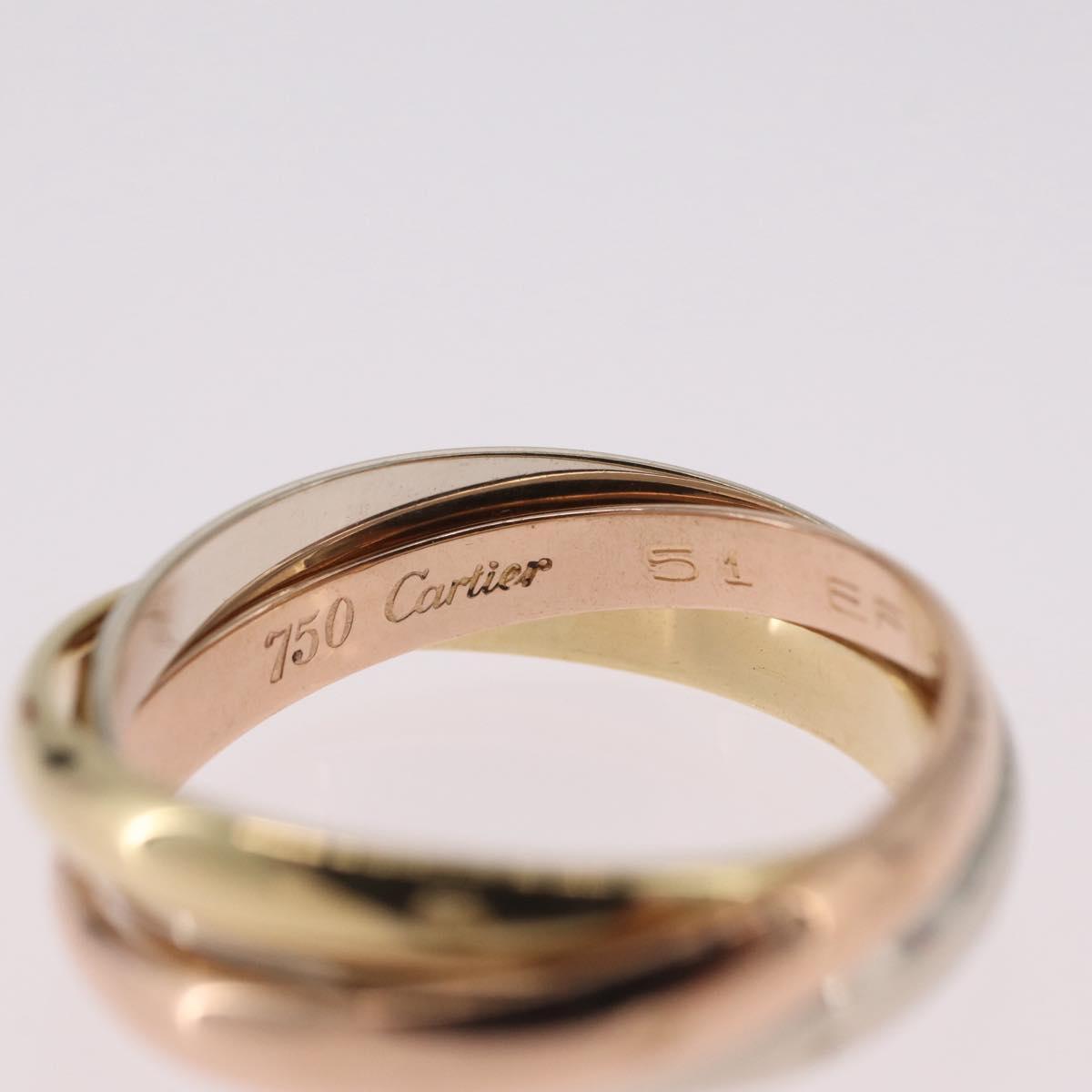 Cartier Trinity Ring 18K Gold (750) Silver Auth am12921SM
